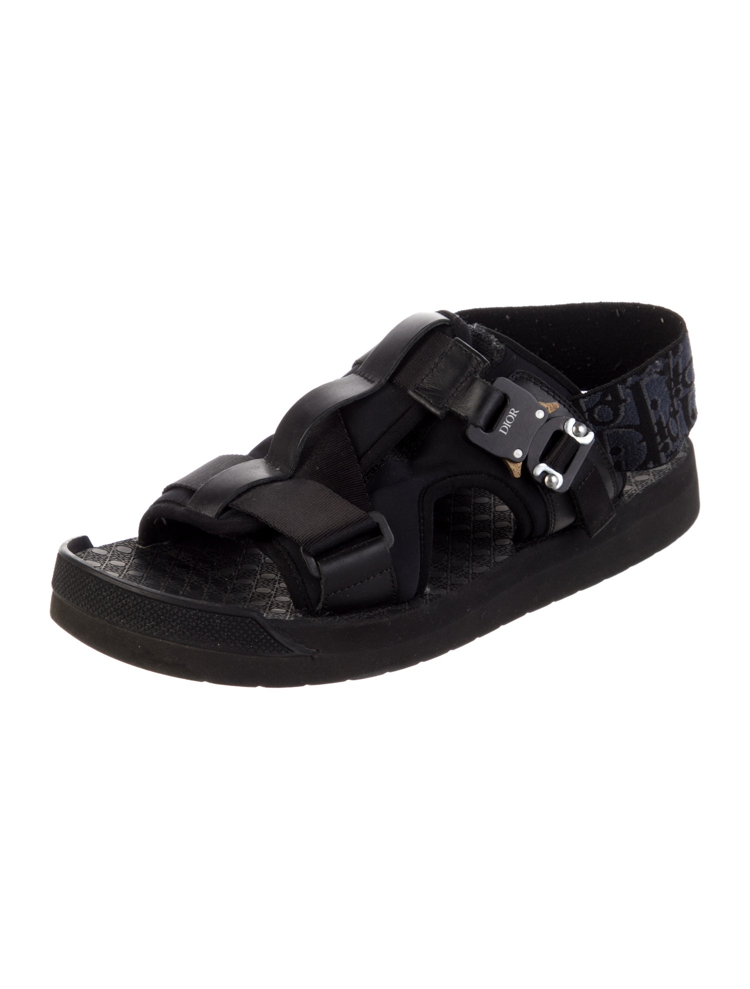 DIOR MEN Oblique Jacquard Neoprene Sandals