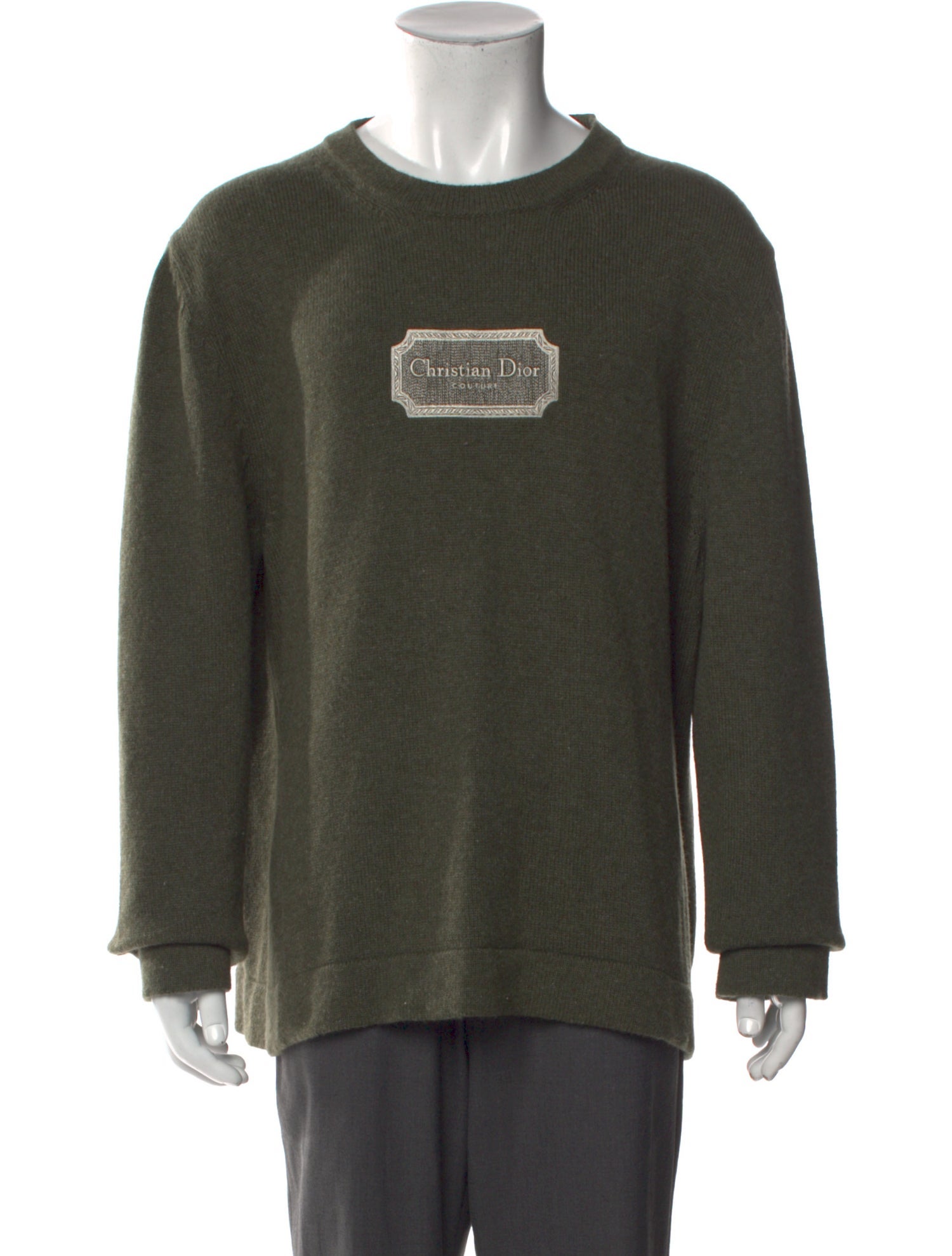 DIOR MEN Cashmere Graphic Print Pullover