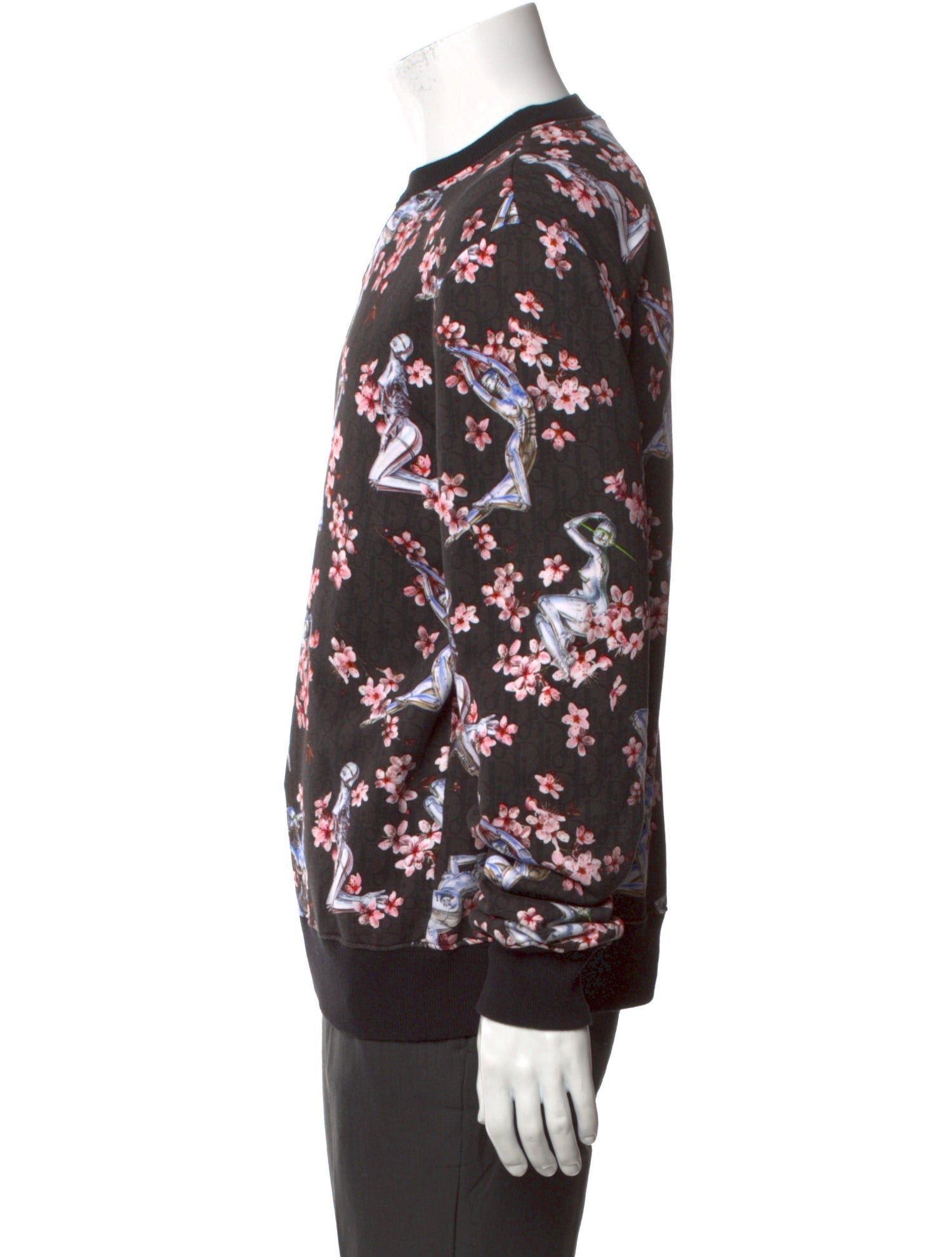 DIOR MEN Oblique Jacquard Crew Neck Sweatshirt