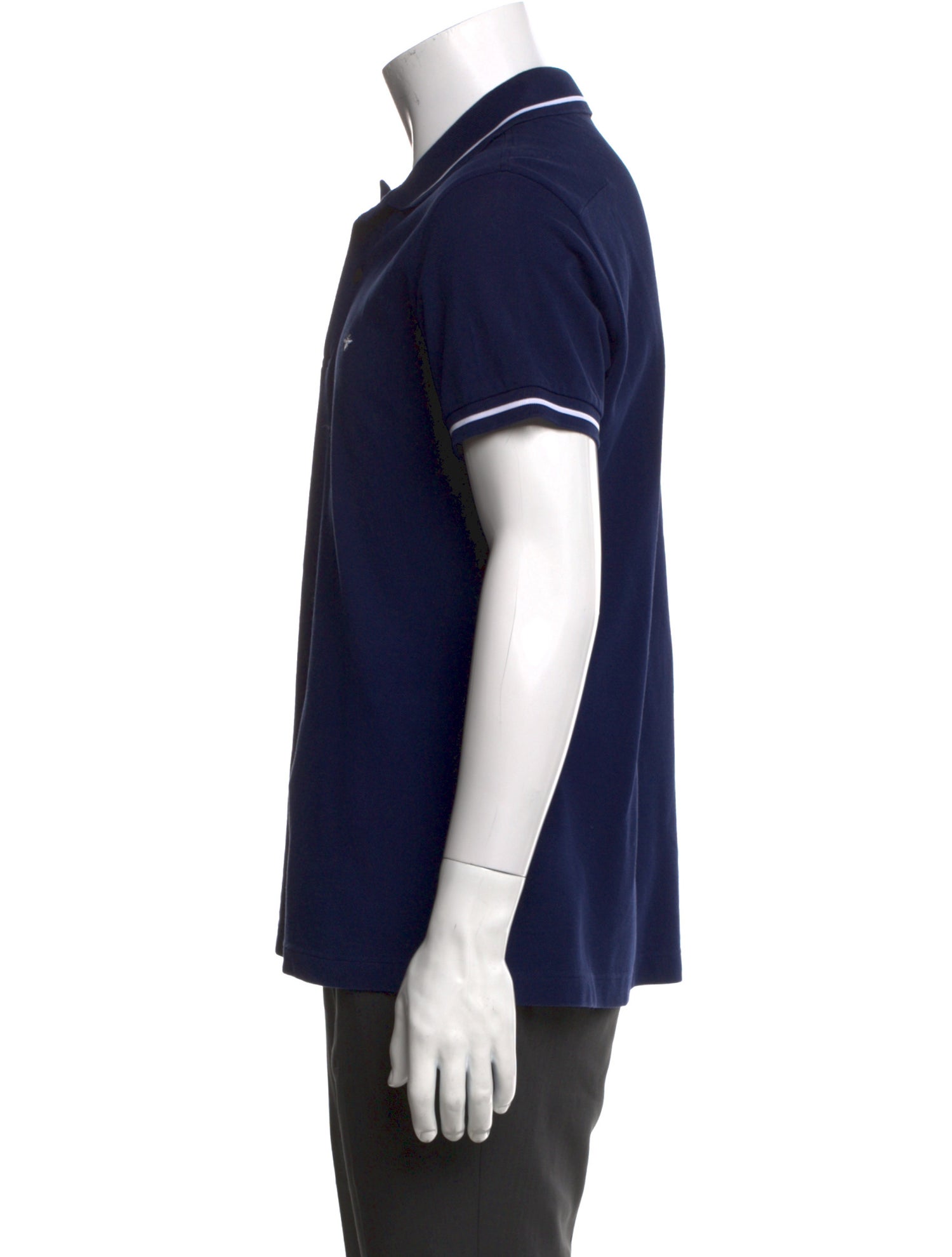 DIOR MEN Bee Accent Collar Polo Shirt