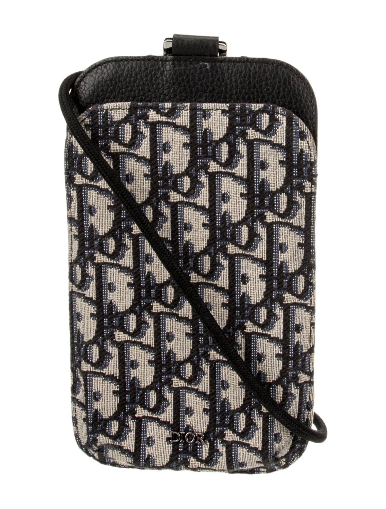 DIOR MEN Oblique Jacquard Phone Holder
