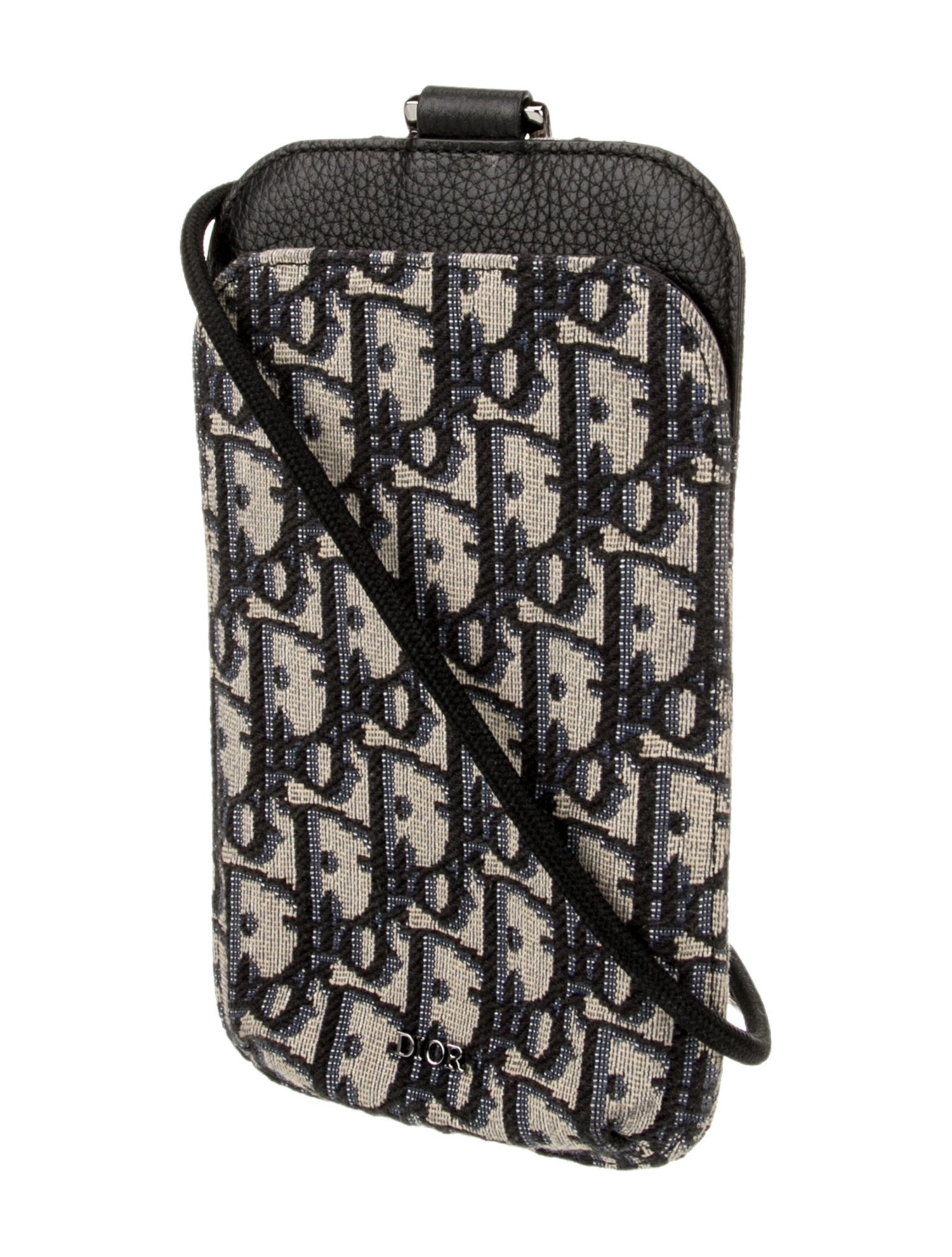 DIOR MEN Oblique Jacquard Phone Holder