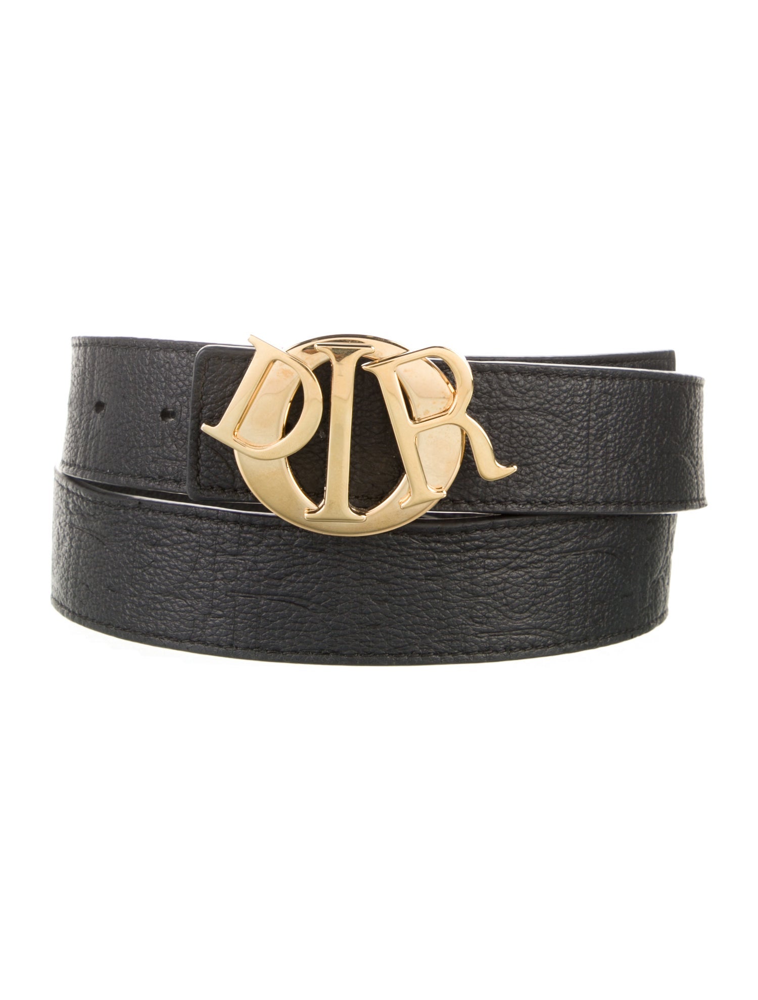 DIOR MEN Embossed Leather Belt Kit