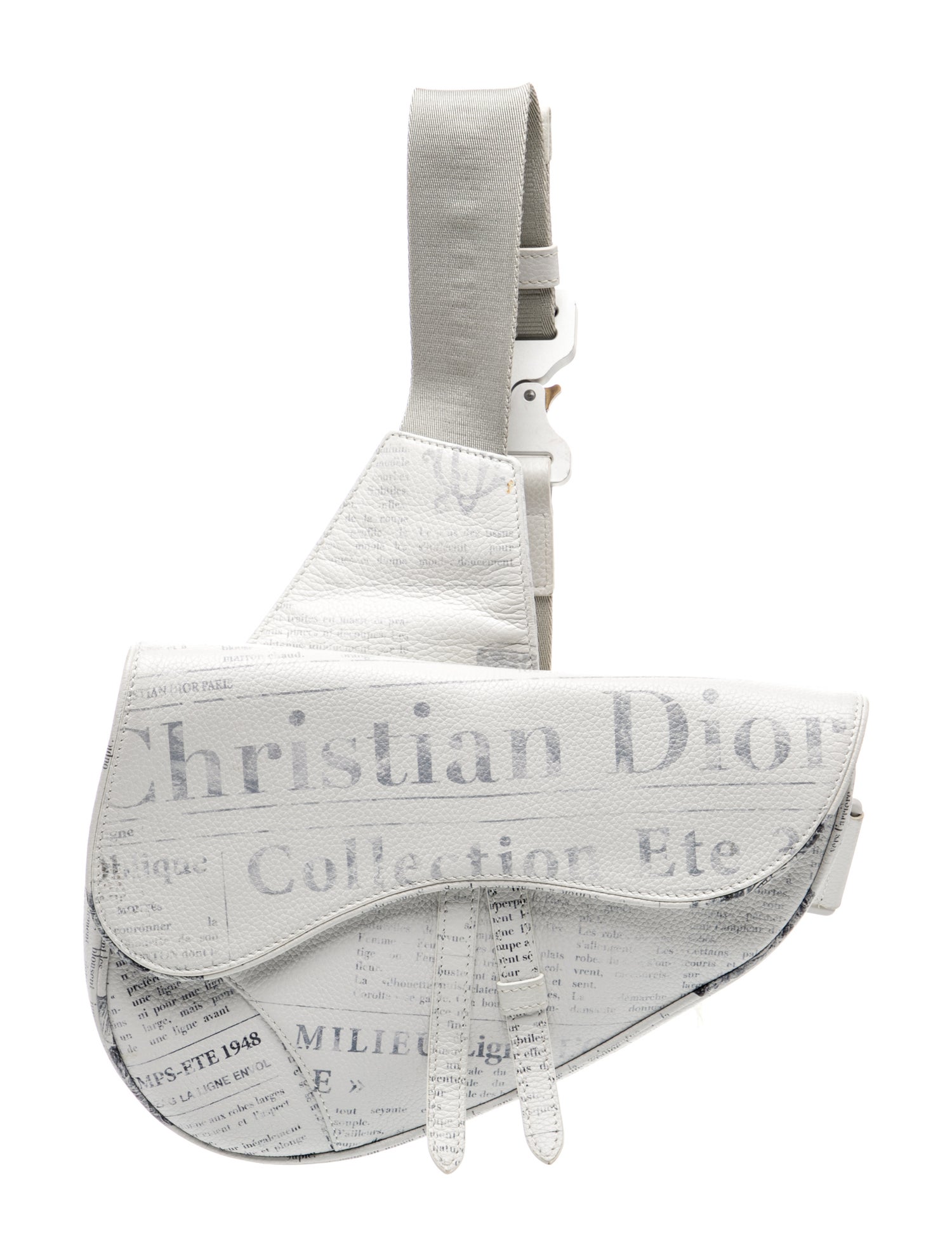 DIOR MEN Leather x Daniel Arsham Saddle