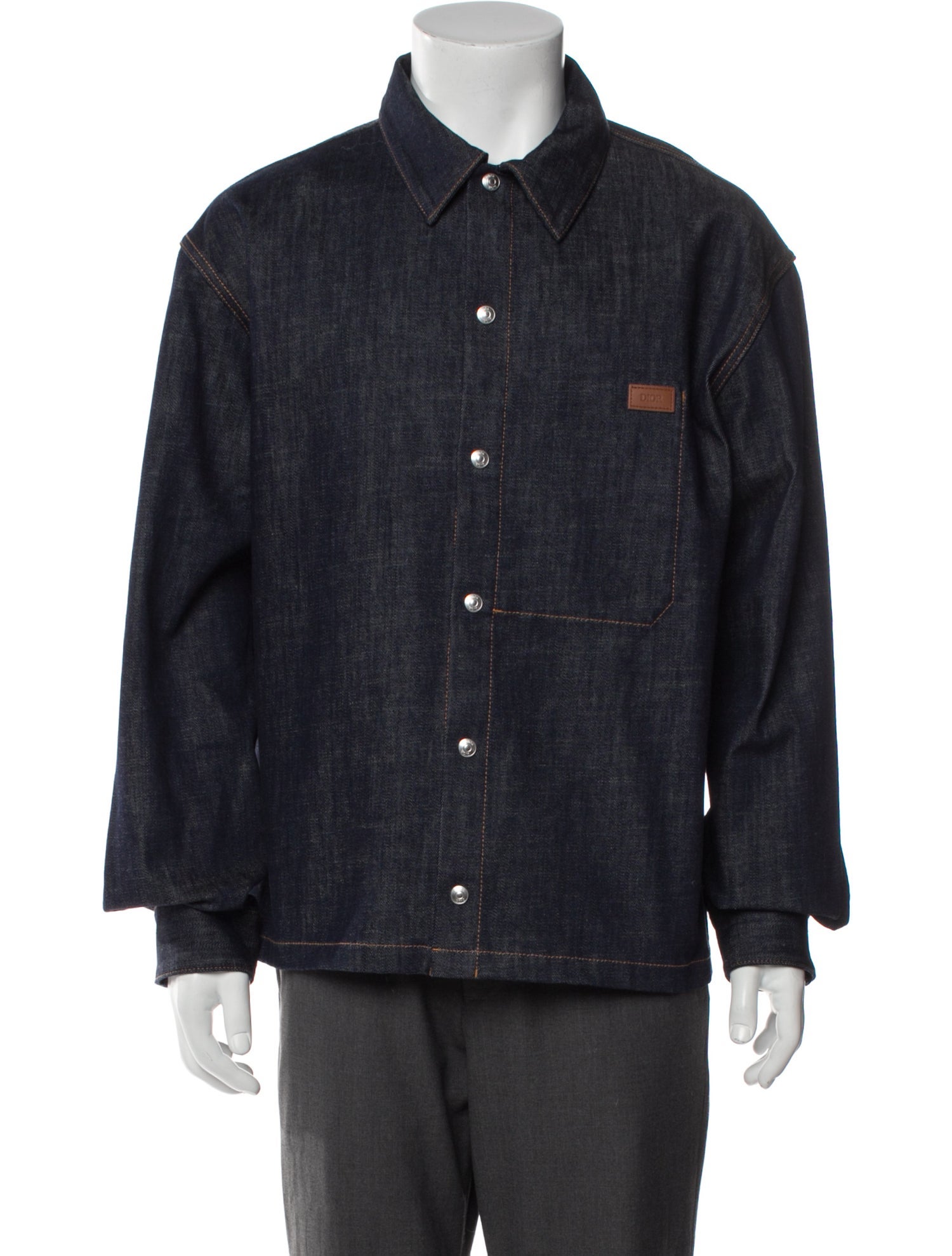 DIOR MEN 2024 Oblique Jacquard Denim Shirt