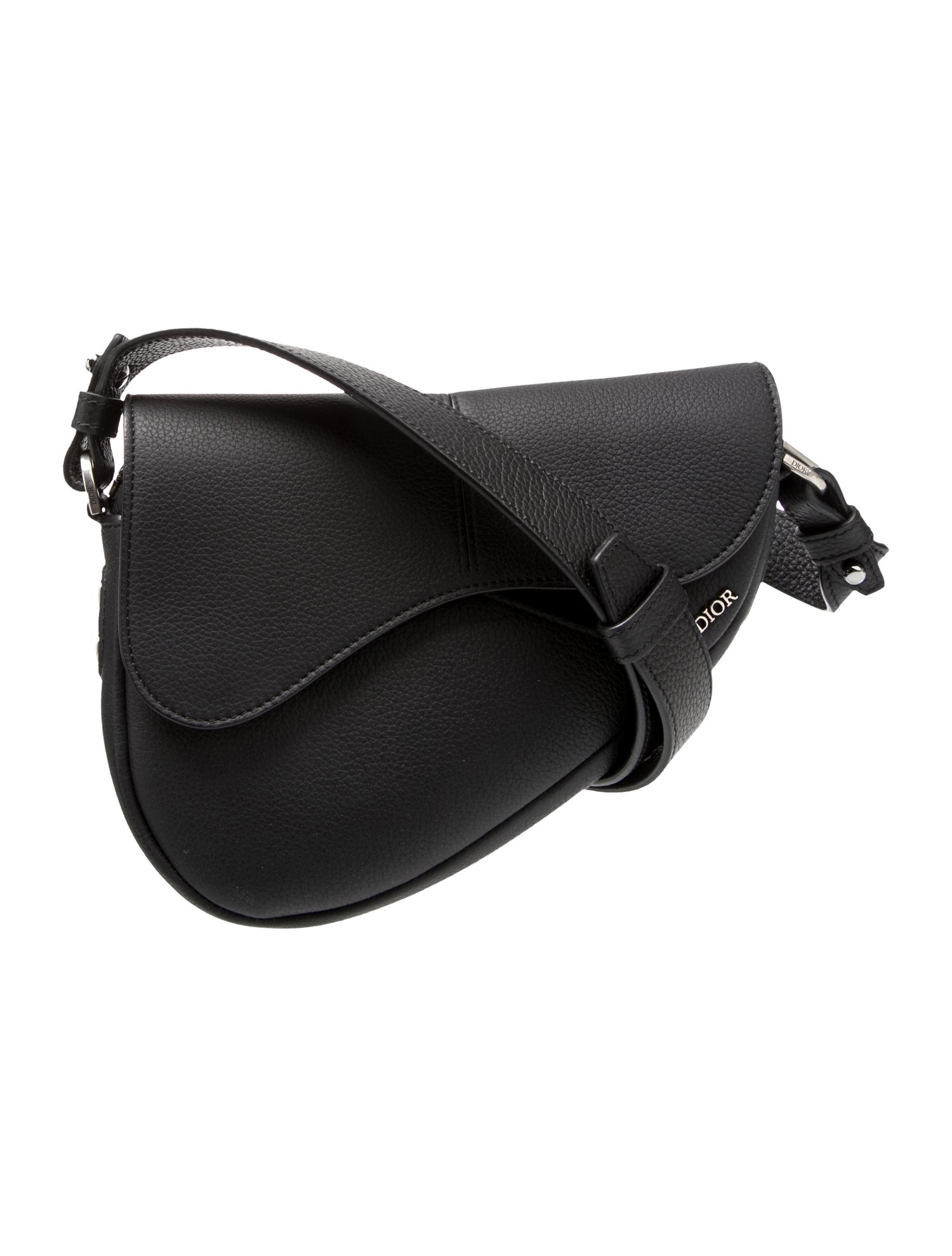 DIOR MEN Leather Saddle Bag Mini 2024