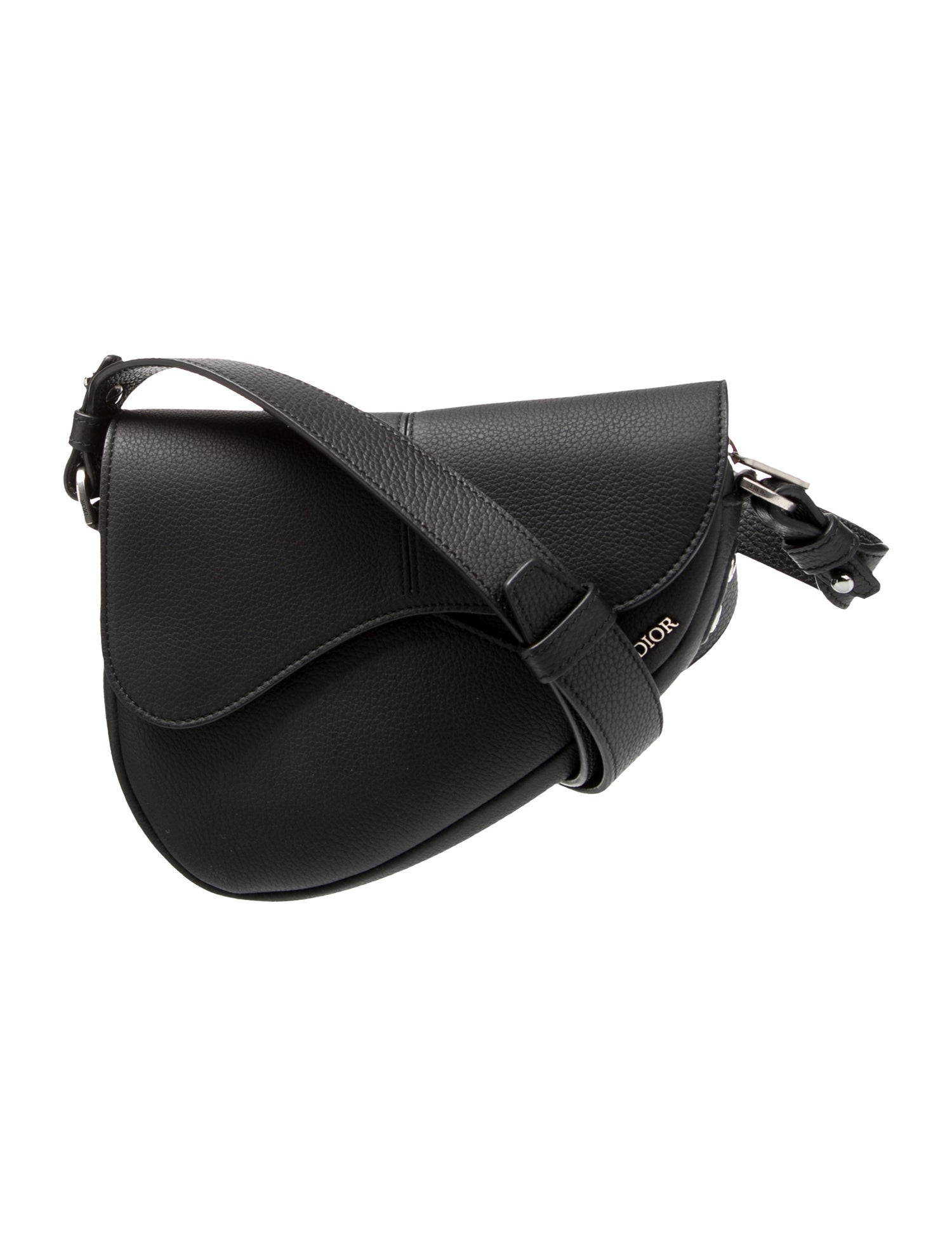 DIOR MEN Leather Saddle Bag Mini 2024