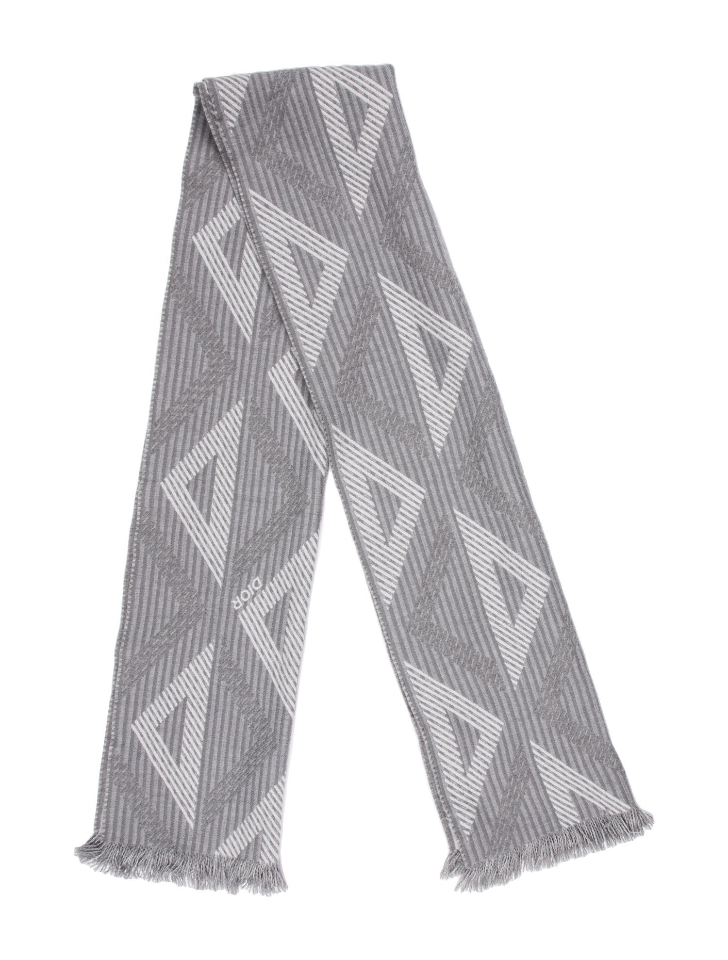 DIOR MEN CD Diamond Muffler Wool Scarf