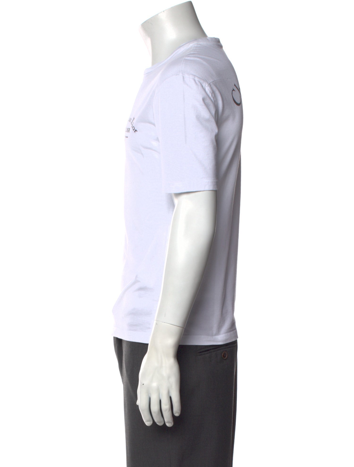 DIOR MEN Graphic Print Crew Neck T-Shirt