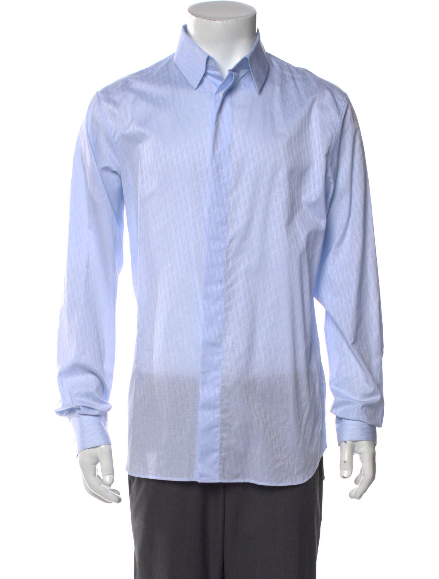 DIOR MEN 2020 Oblique Jacquard Dress Shirt