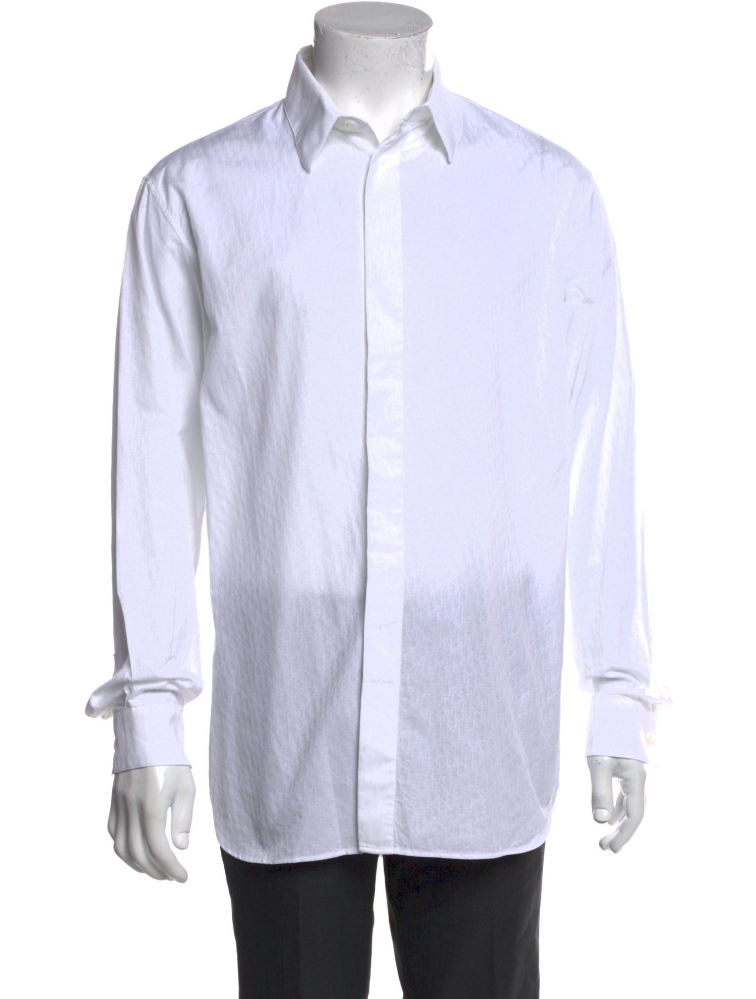 DIOR MEN 2020 Oblique Jacquard Dress Shirt