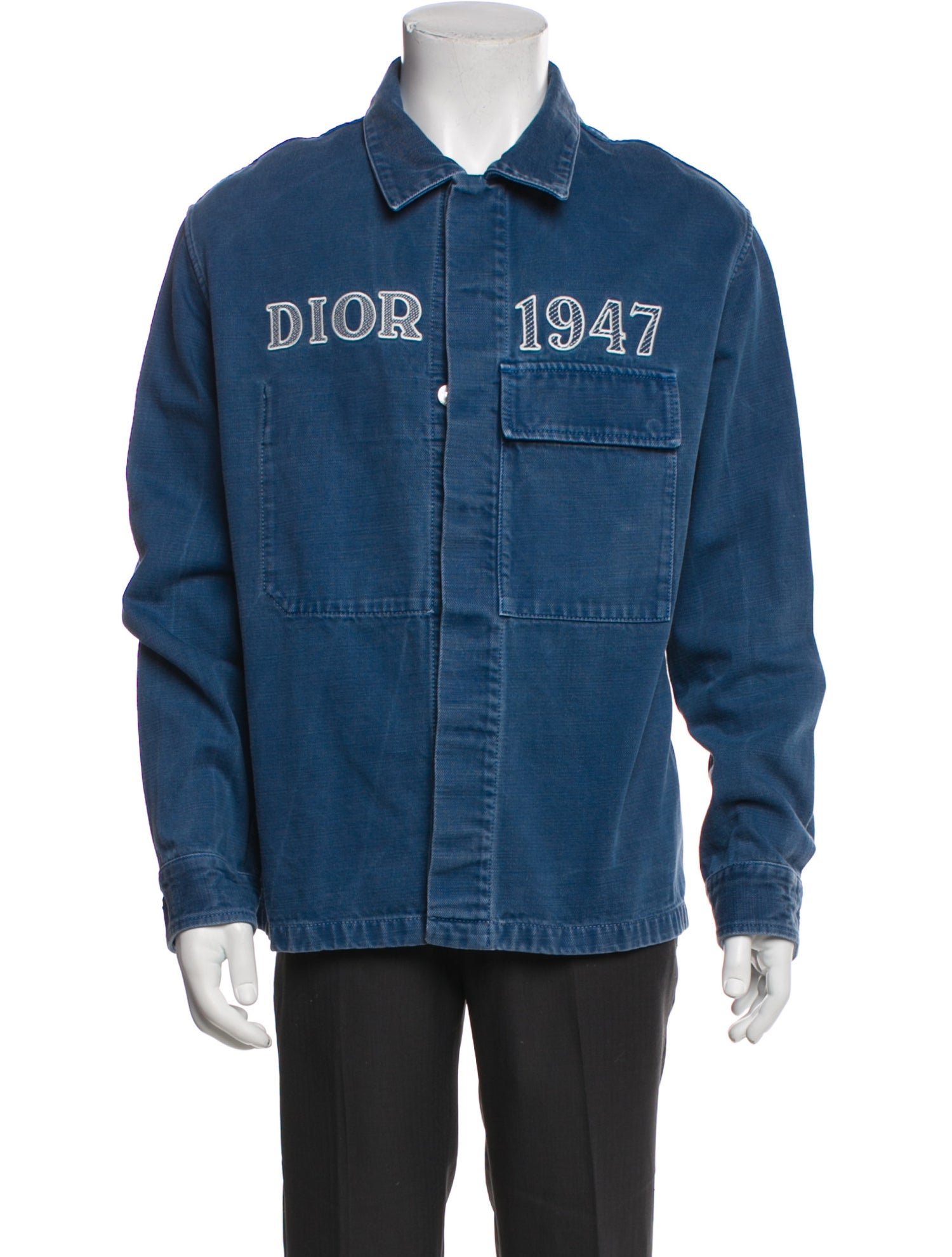 DIOR MEN 2020 Graphic Print Denim Jacket