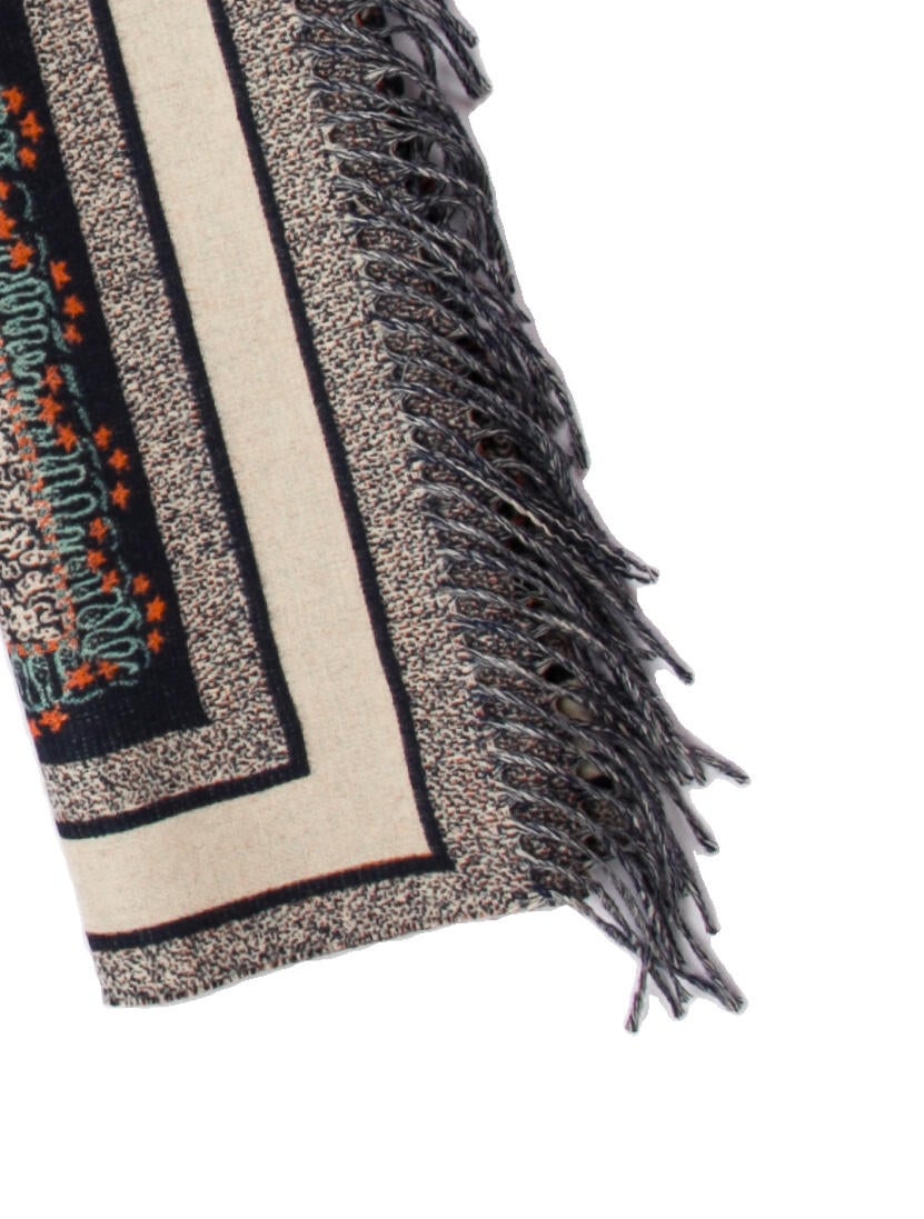 DIOR MEN Virgin Wool Printed Scarf