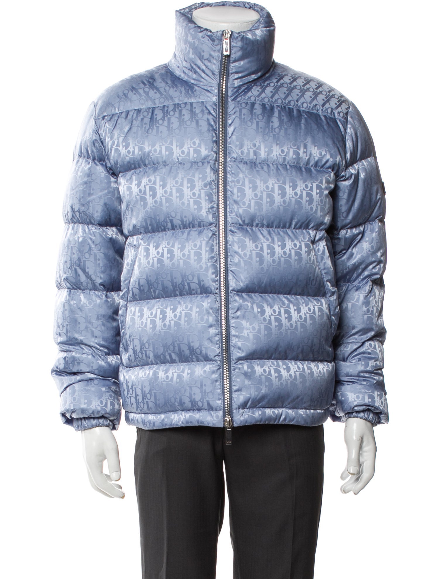 DIOR MEN 2019 Oblique Jacquard Puffer Coat