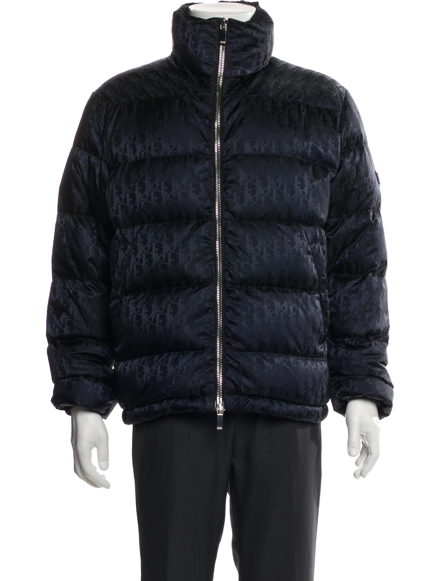 DIOR MEN 2019 Oblique Jacquard Puffer Coat