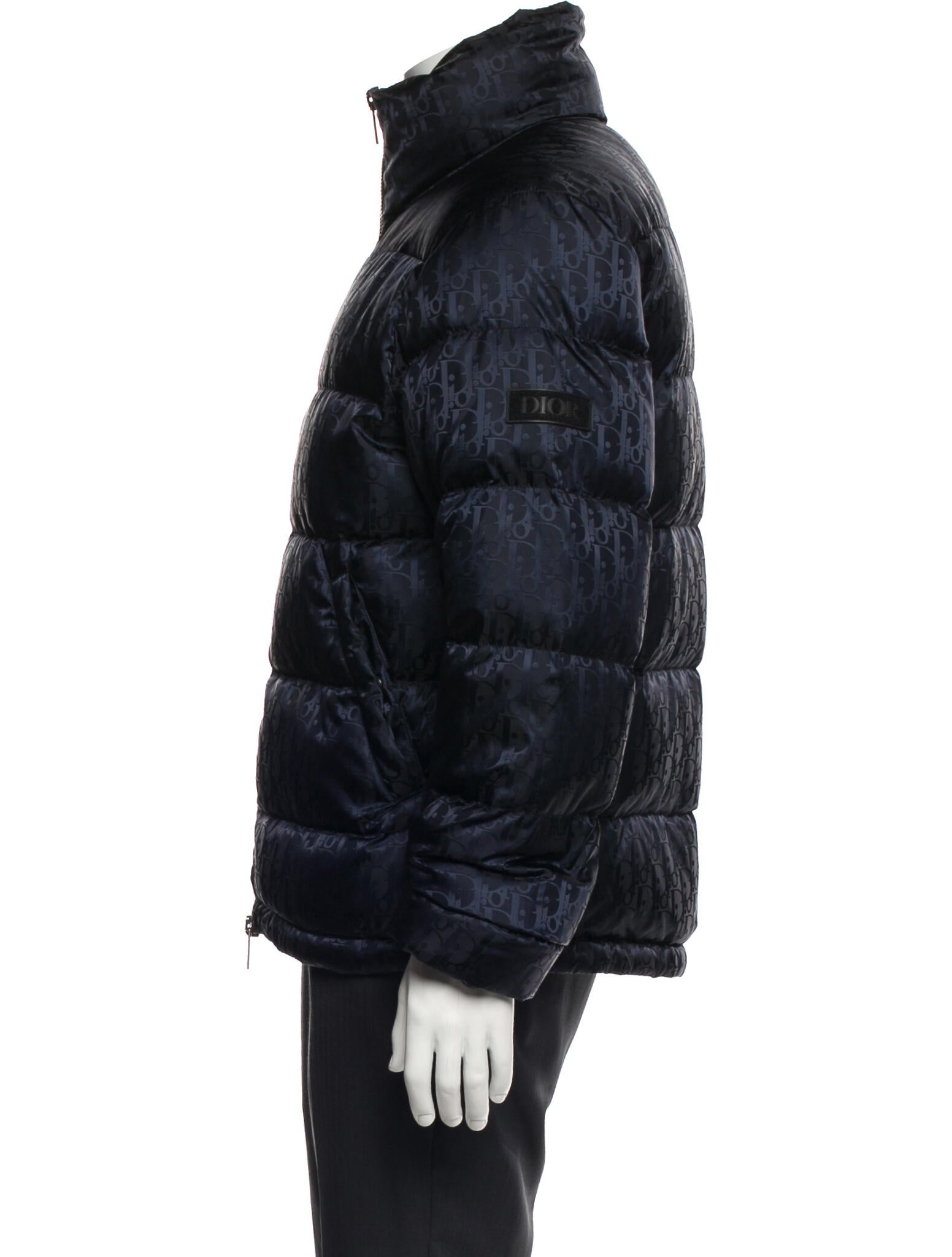 DIOR MEN 2019 Oblique Jacquard Puffer Coat