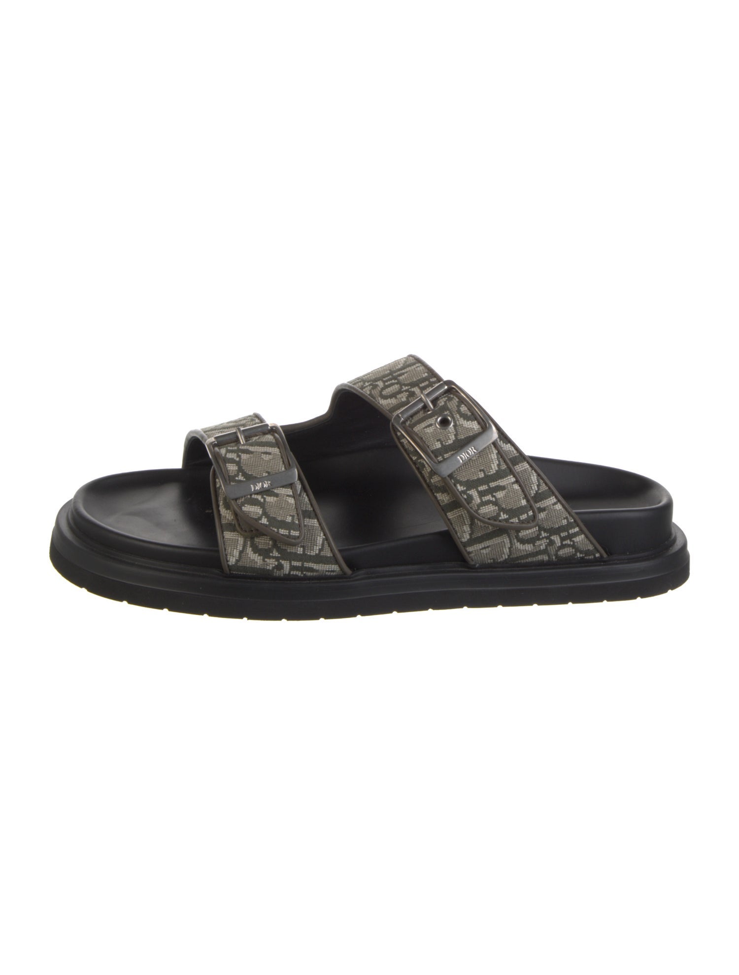 DIOR MEN Oblique Jacquard Jacquard Slides