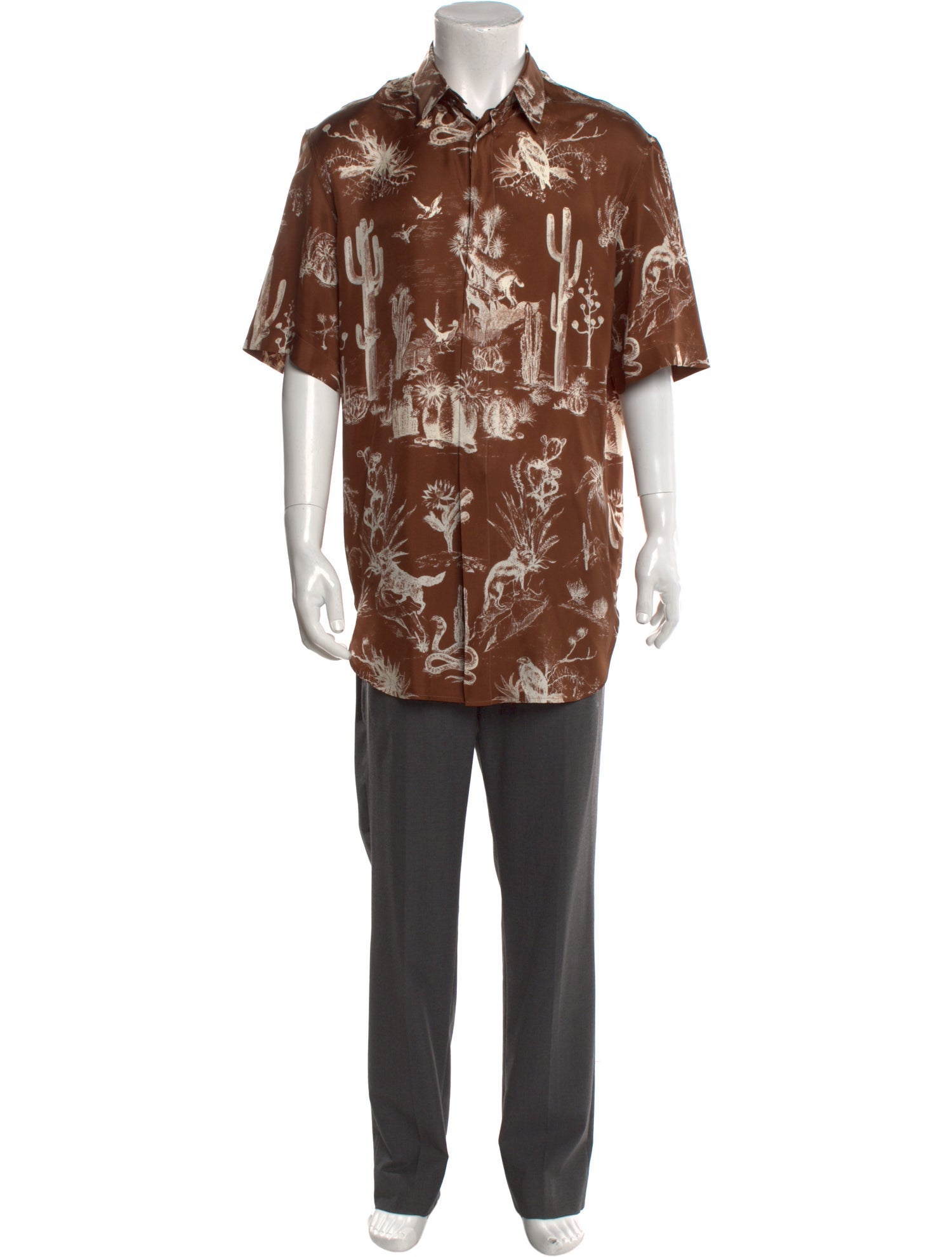 Cactus Jack Dior 2022 Graphic Print Short Sleeve Shirt