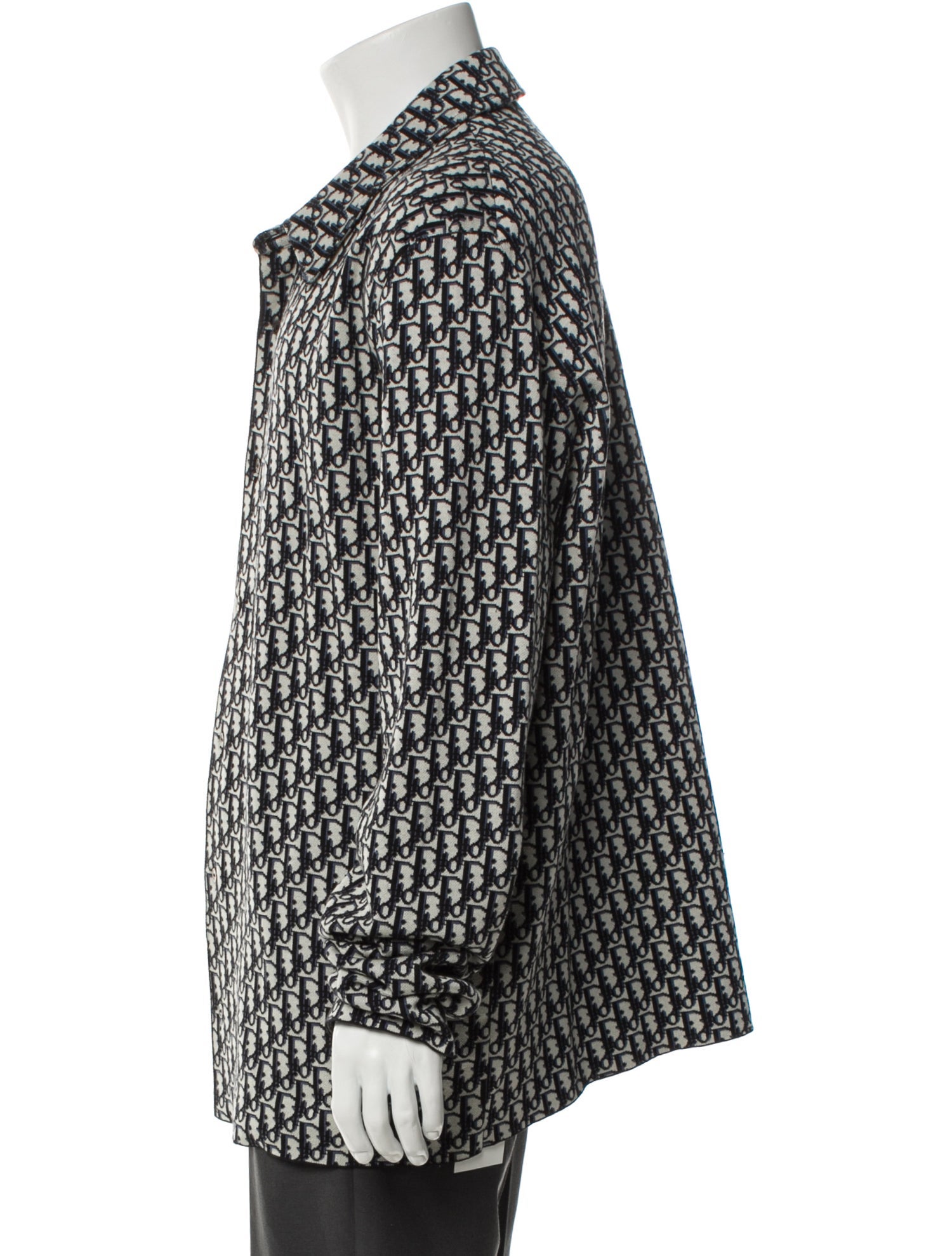 DIOR MEN 2020 Oblique Jacquard Polo Sweater