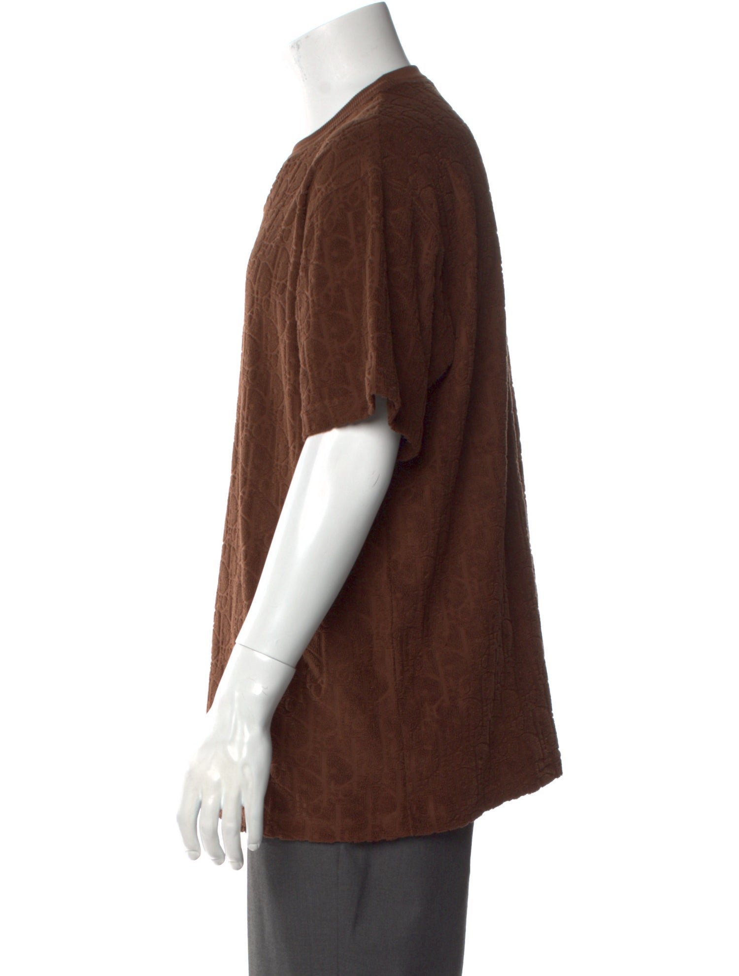 DIOR MEN Oblique Jacquard Crew Neck T-Shirt