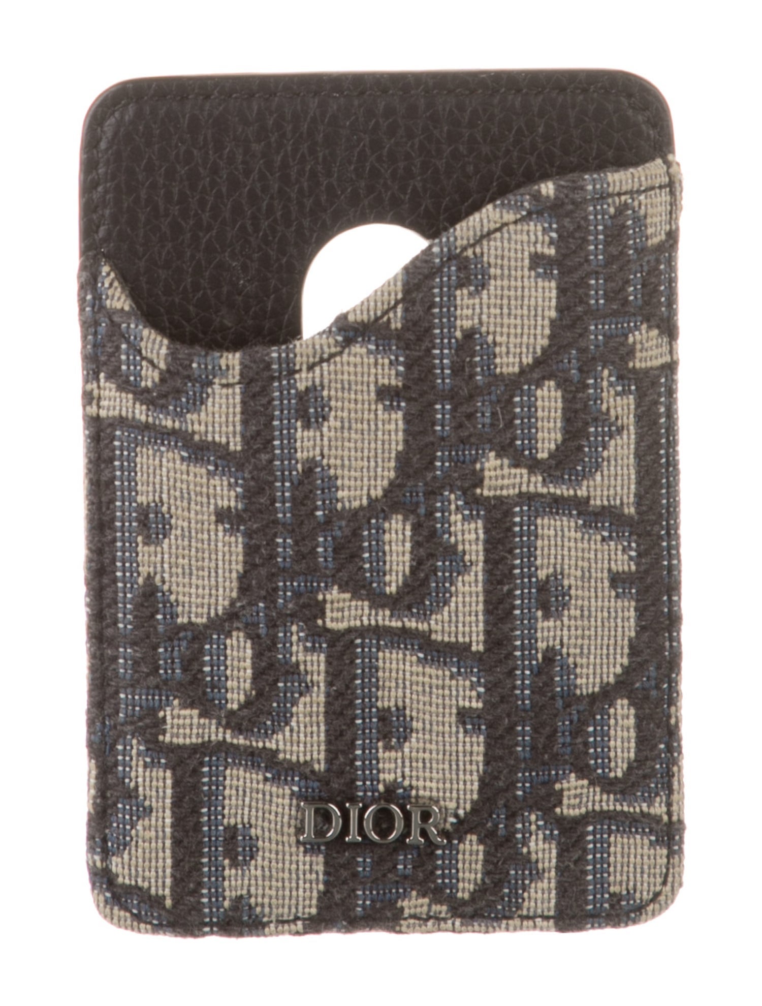 DIOR MEN Oblique Jacquard Jacquard Card Holder