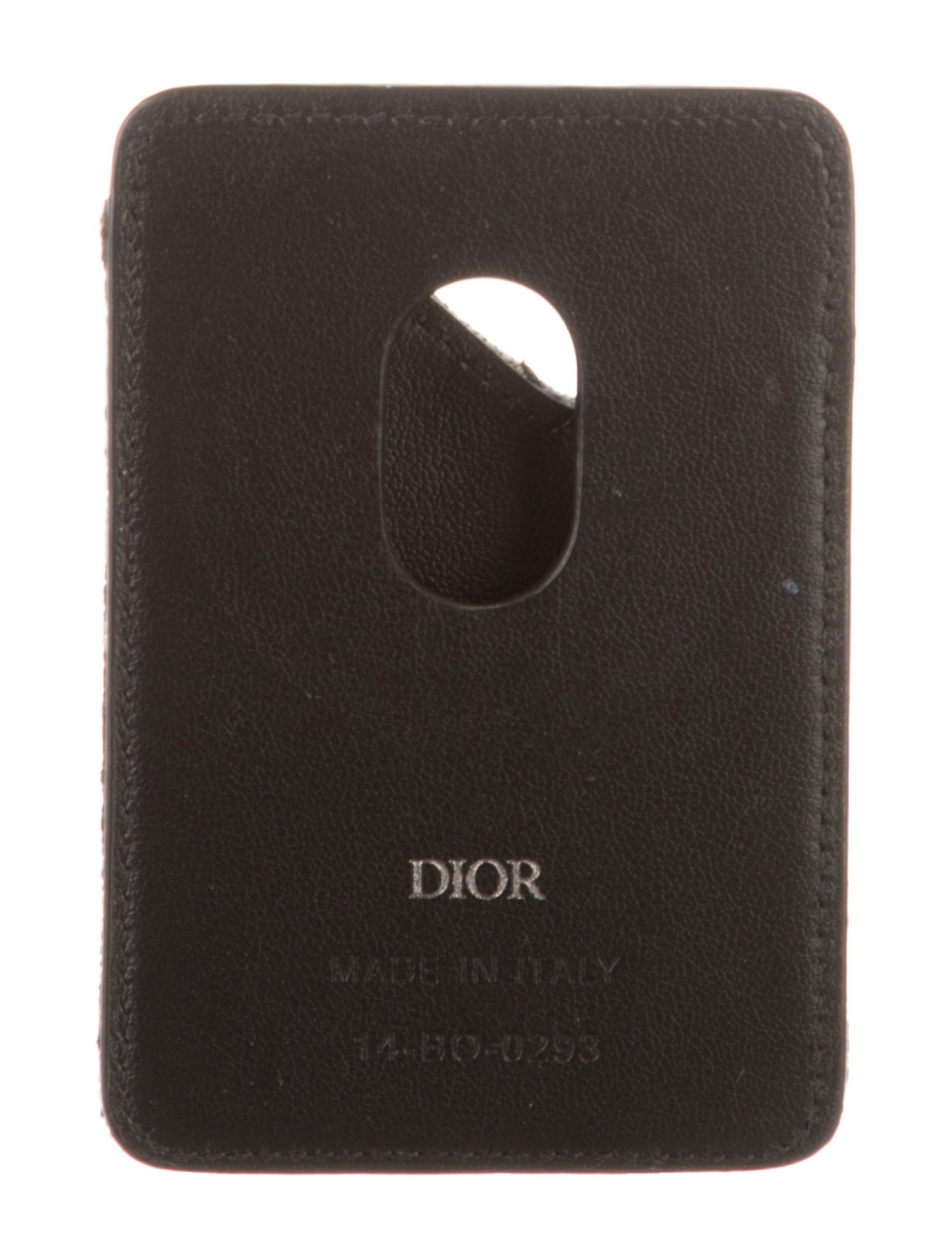 DIOR MEN Oblique Jacquard Jacquard Card Holder
