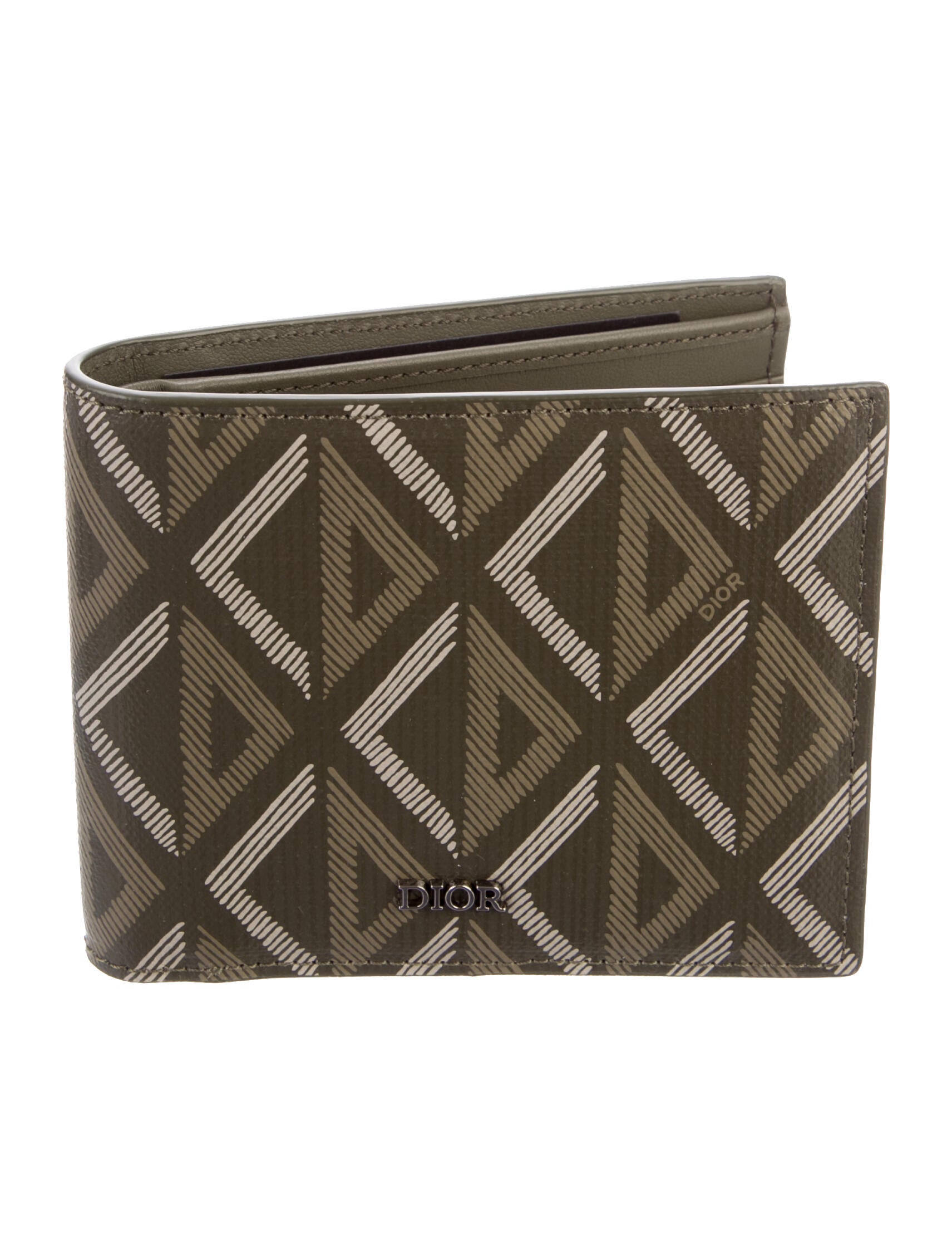 DIOR MEN Printed Bifold Wallet w/ Tags