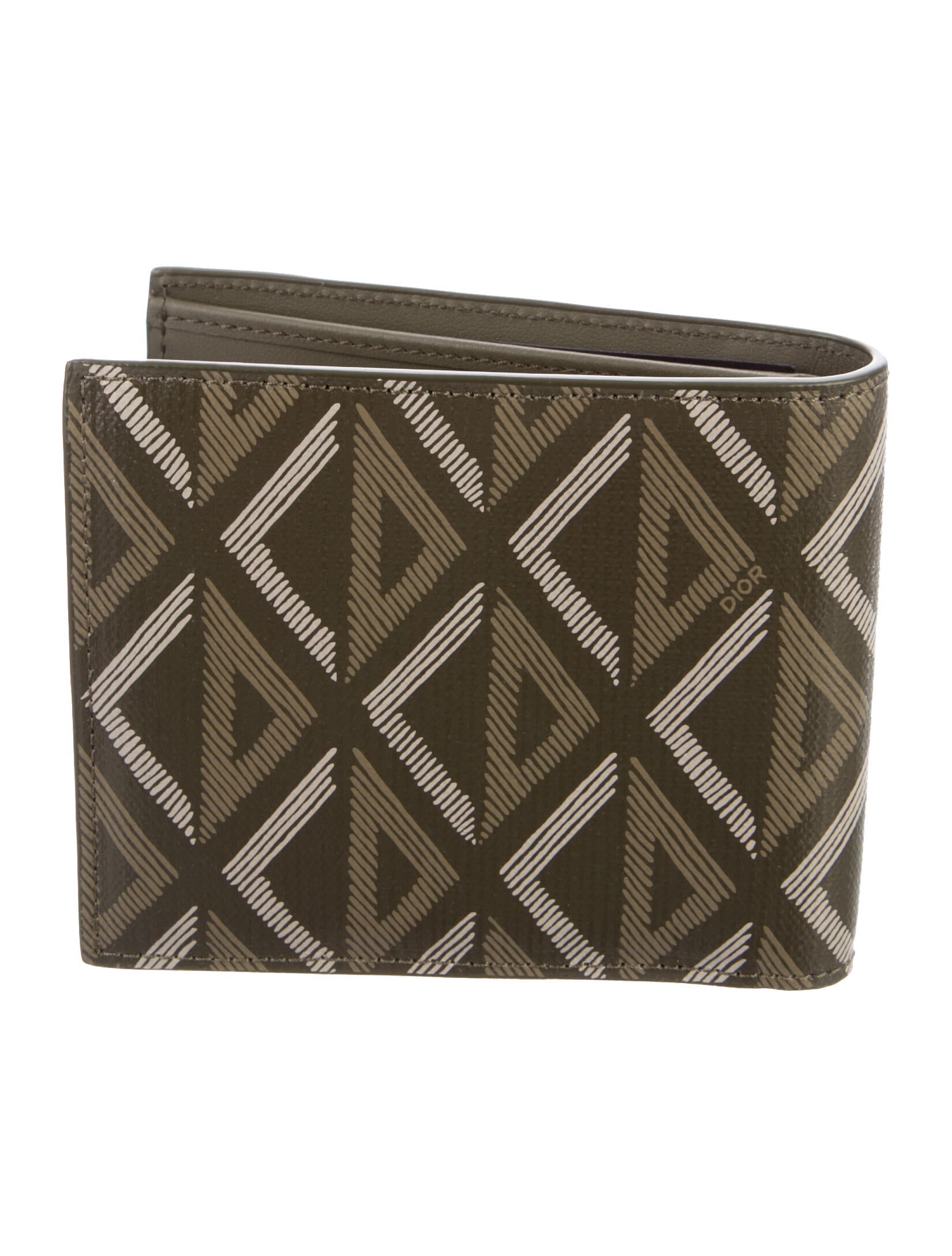 DIOR MEN Printed Bifold Wallet w/ Tags