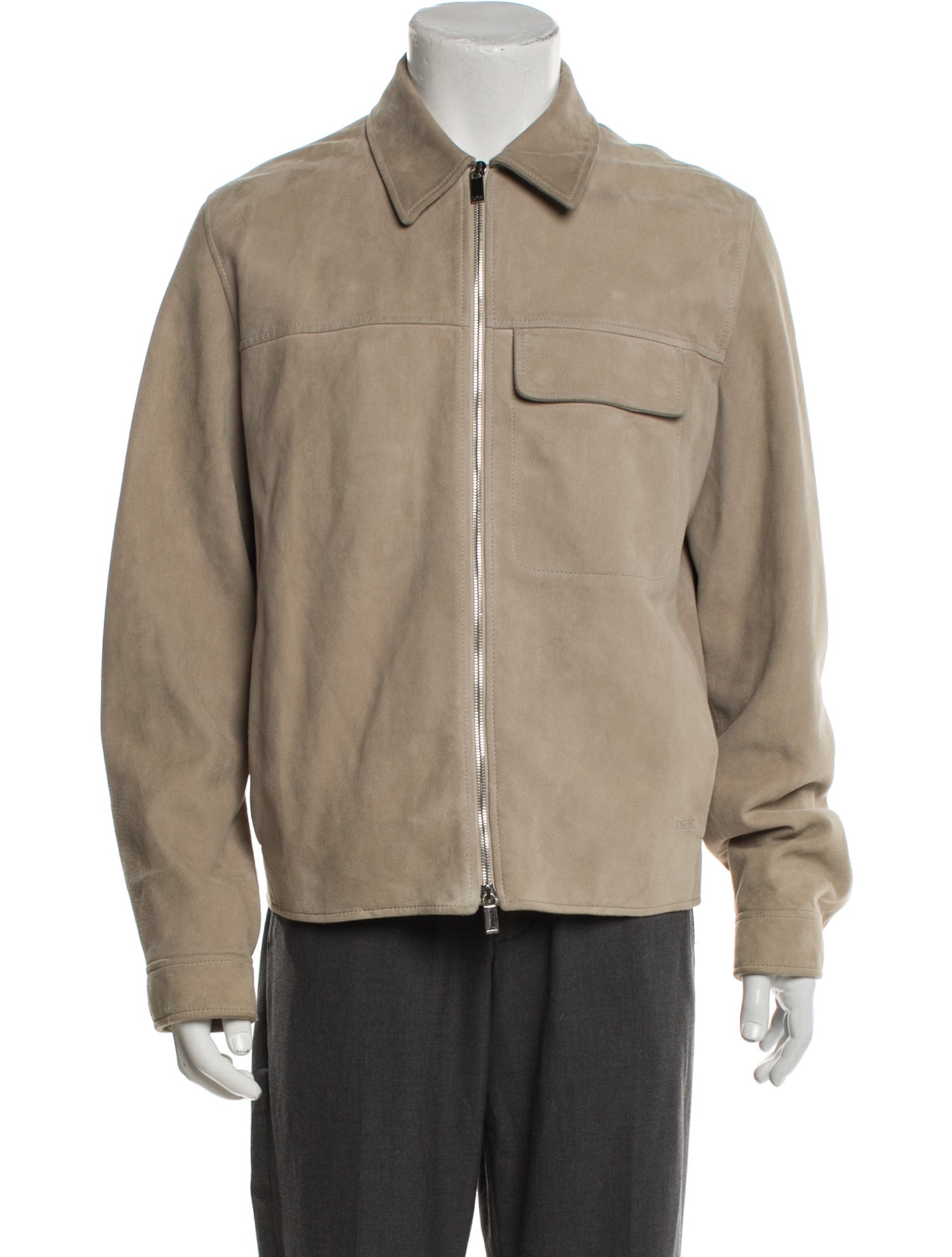 DIOR MEN 2023 Lamb Leather Trucker Jacket