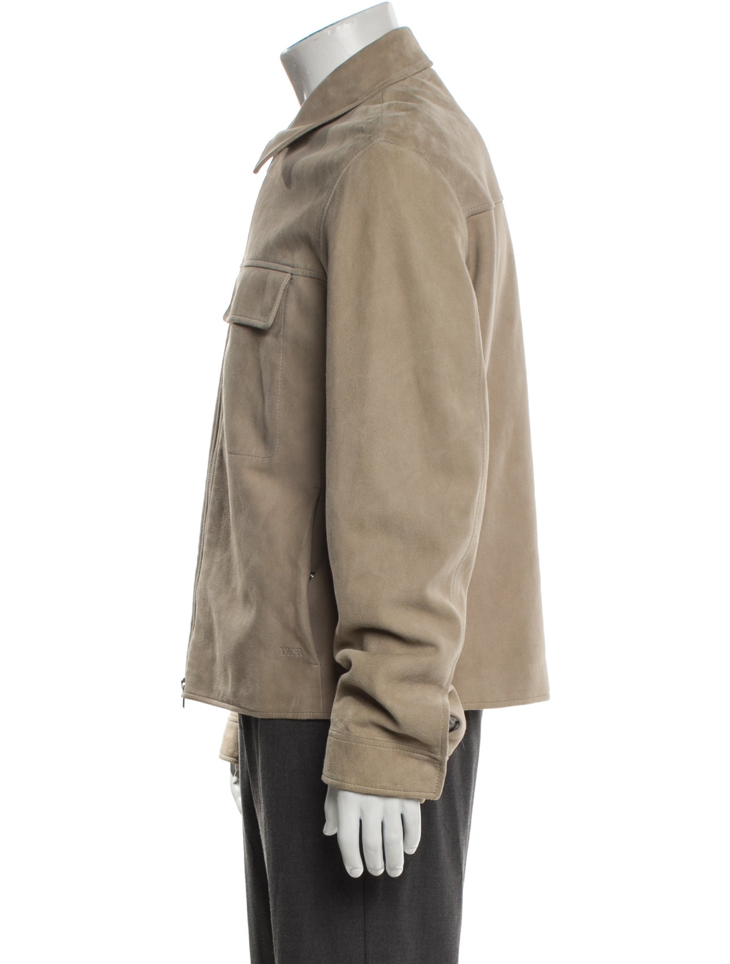 DIOR MEN 2023 Lamb Leather Trucker Jacket