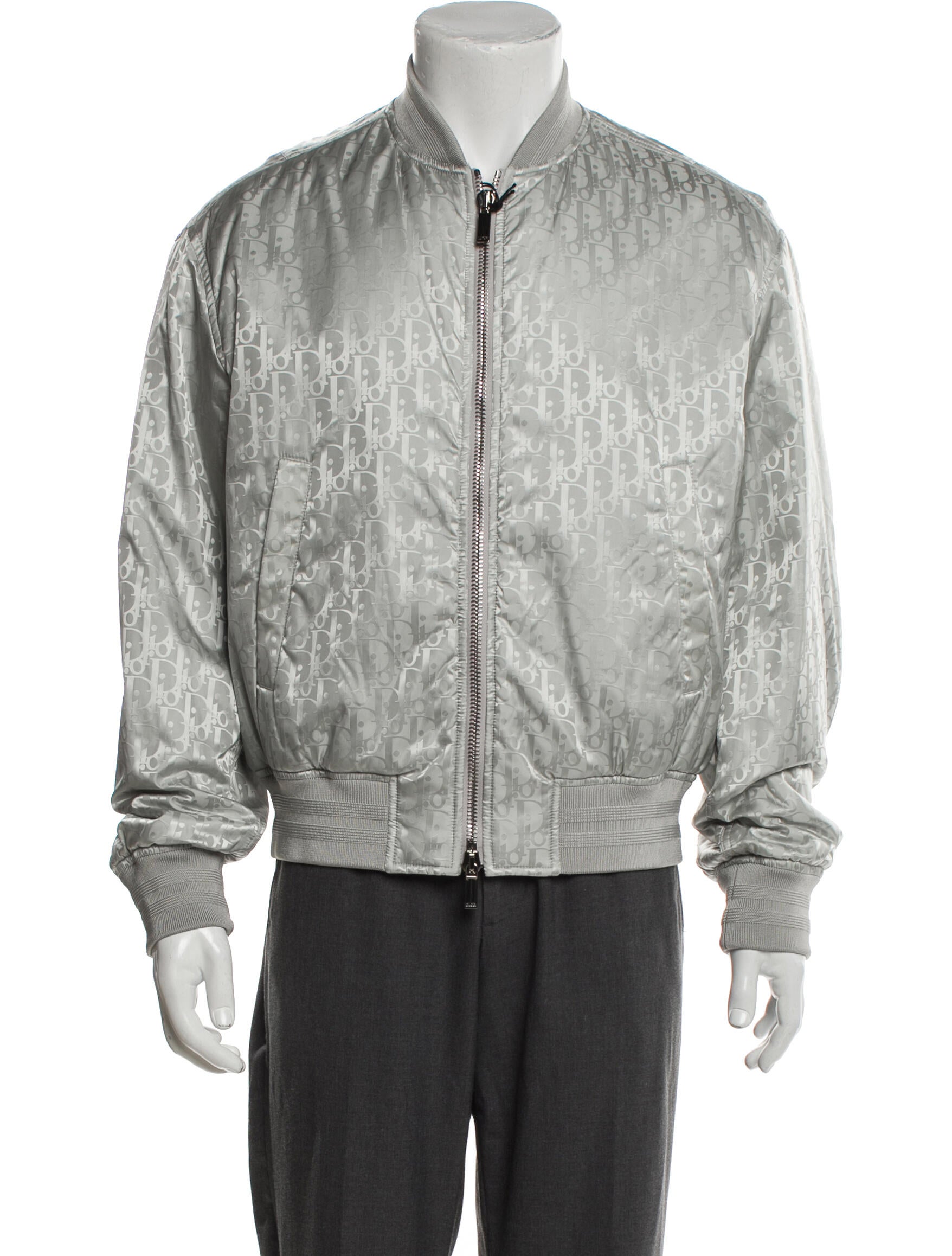 DIOR MEN 2021 Oblique Jacquard Bomber Jacket w/ Tags