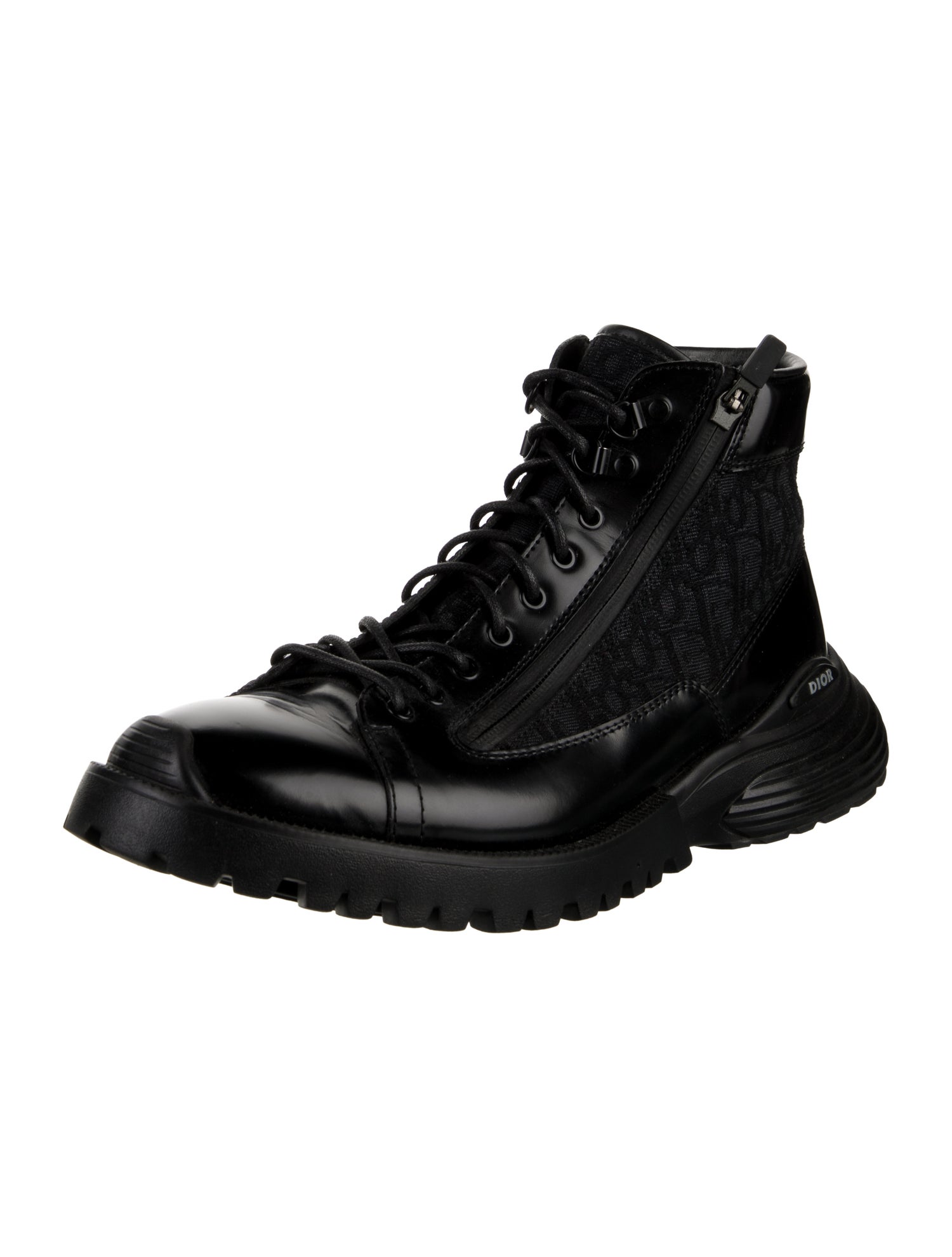 DIOR MEN Leather Lace-Up Boots