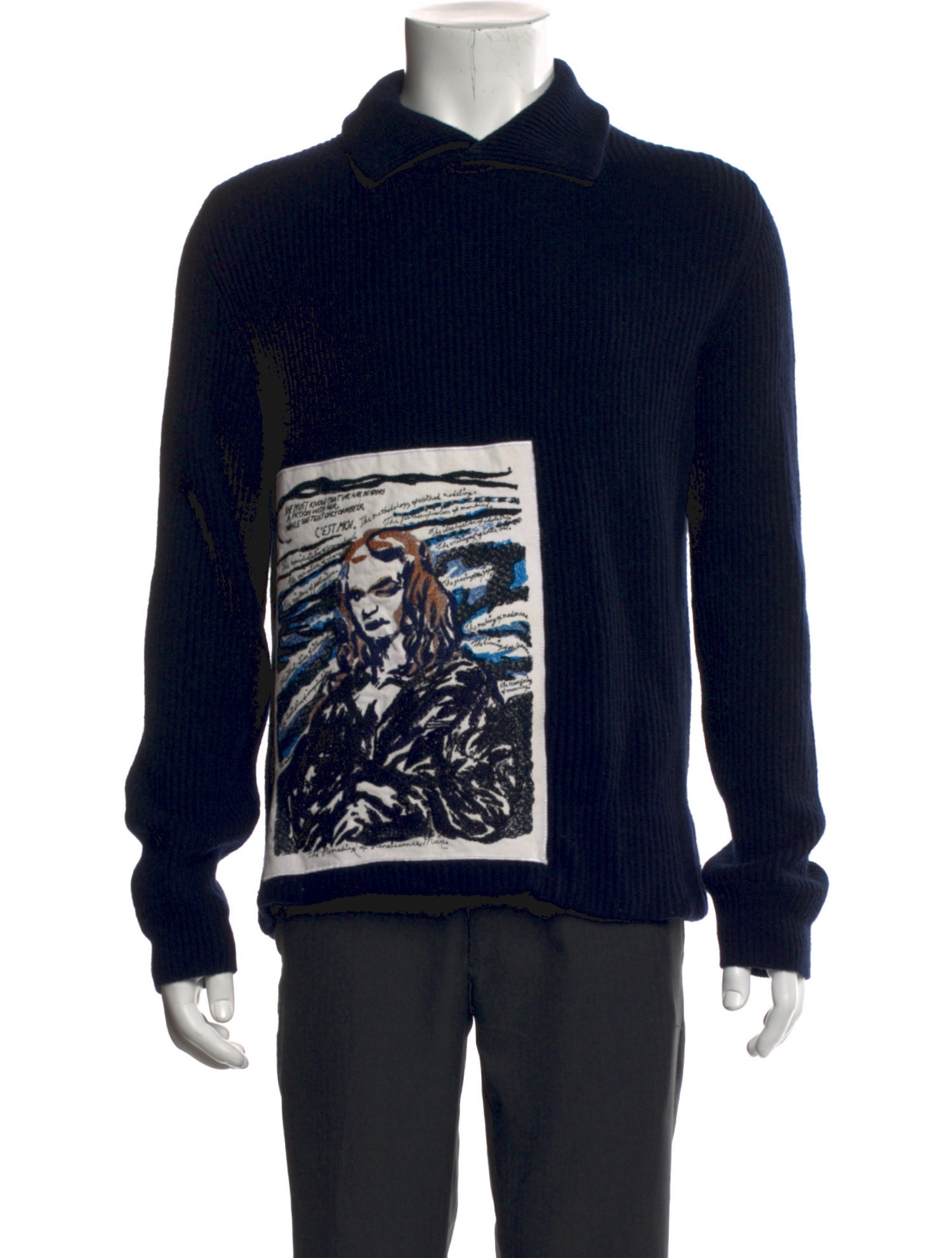 DIOR MEN 2019 x Raymond Pettibon Polo Sweater