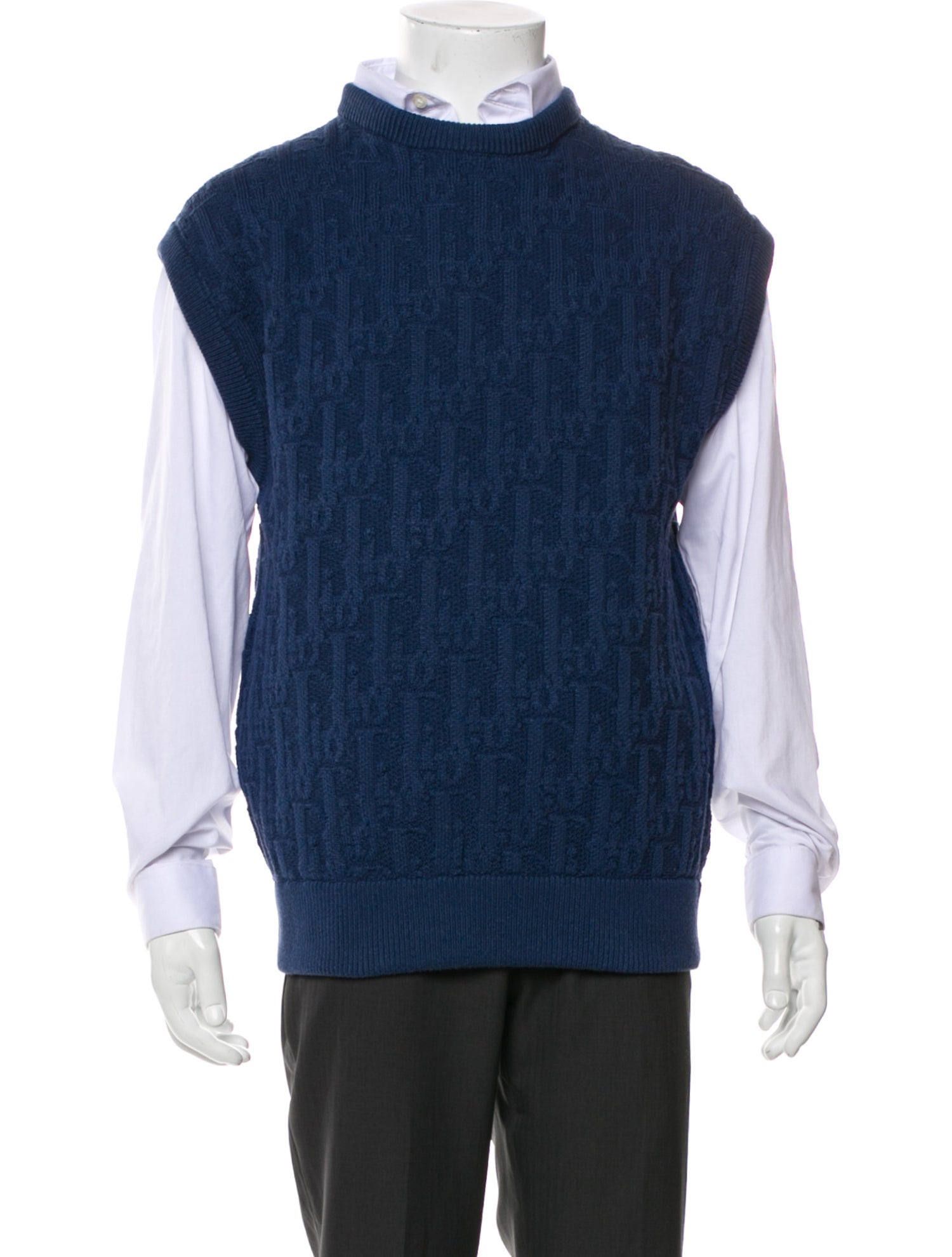 DIOR MEN 2025 Oblique Jacquard Sweater Vest