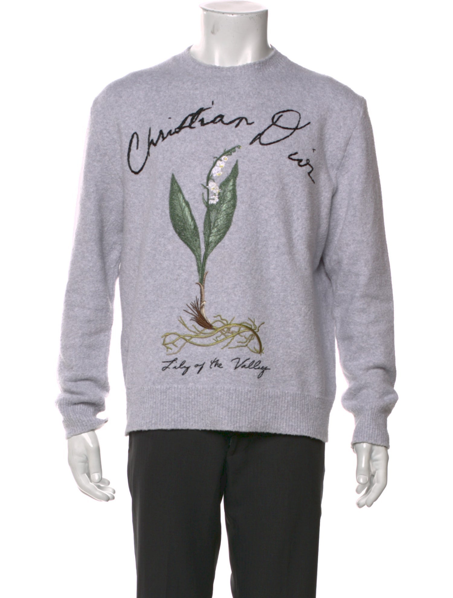 DIOR MEN Graphic Print Crew Neck Pullover