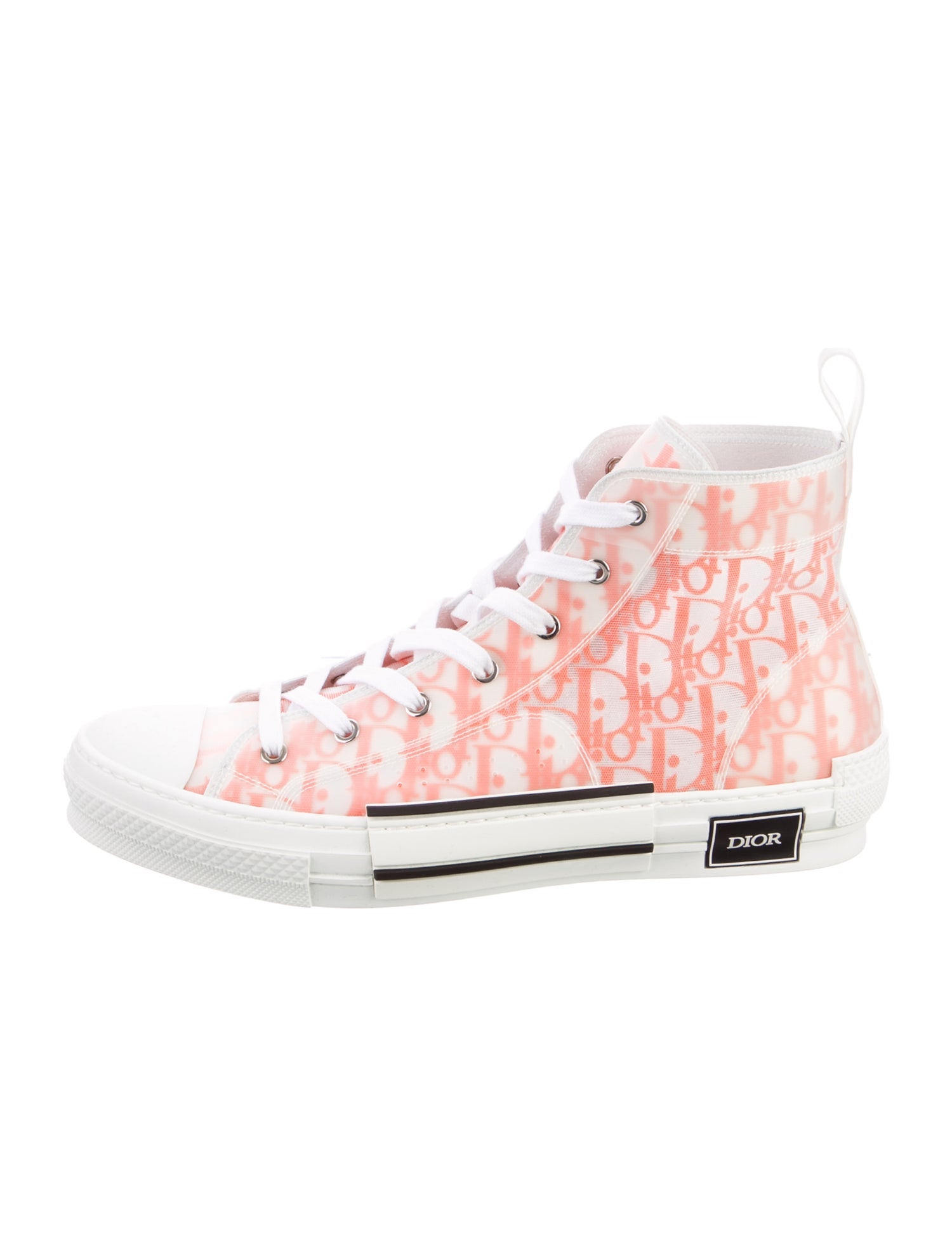 DIOR MEN B23 'Oblique Transparent - Orange' Sneakers