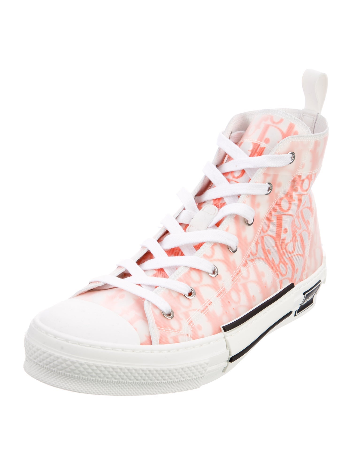 DIOR MEN B23 'Oblique Transparent - Orange' Sneakers