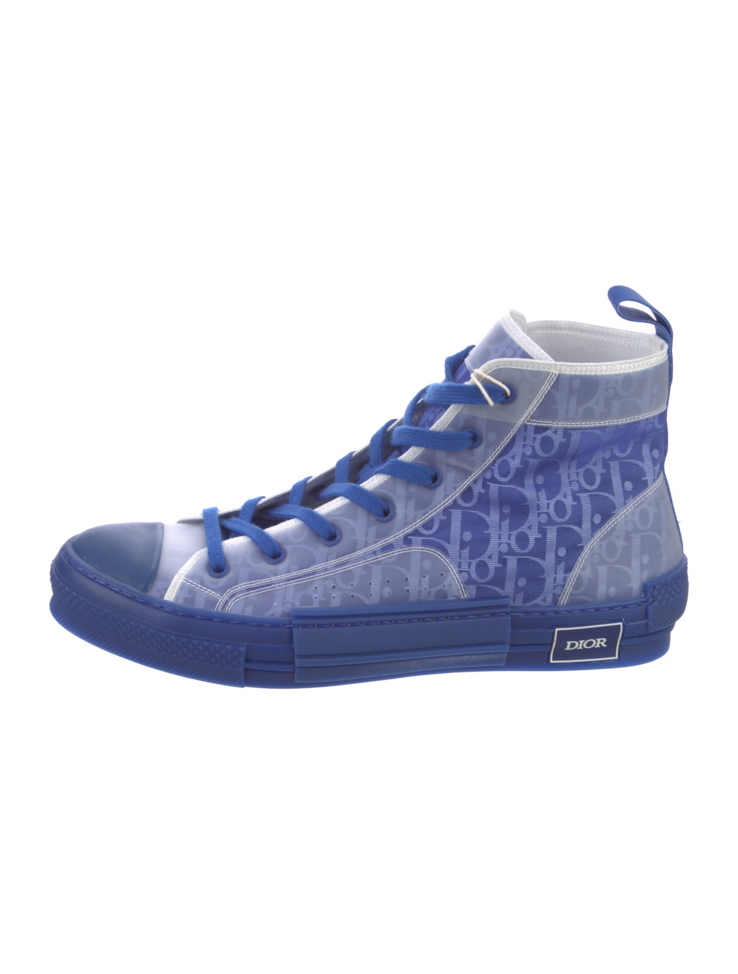 DIOR MEN B23 'Oblique Transparent - Blue' Sneakers