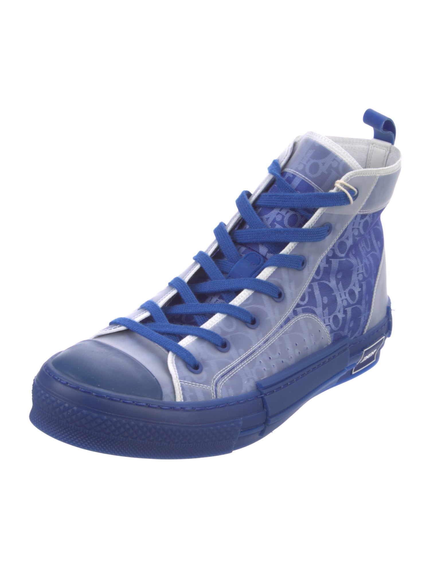 DIOR MEN B23 'Oblique Transparent - Blue' Sneakers