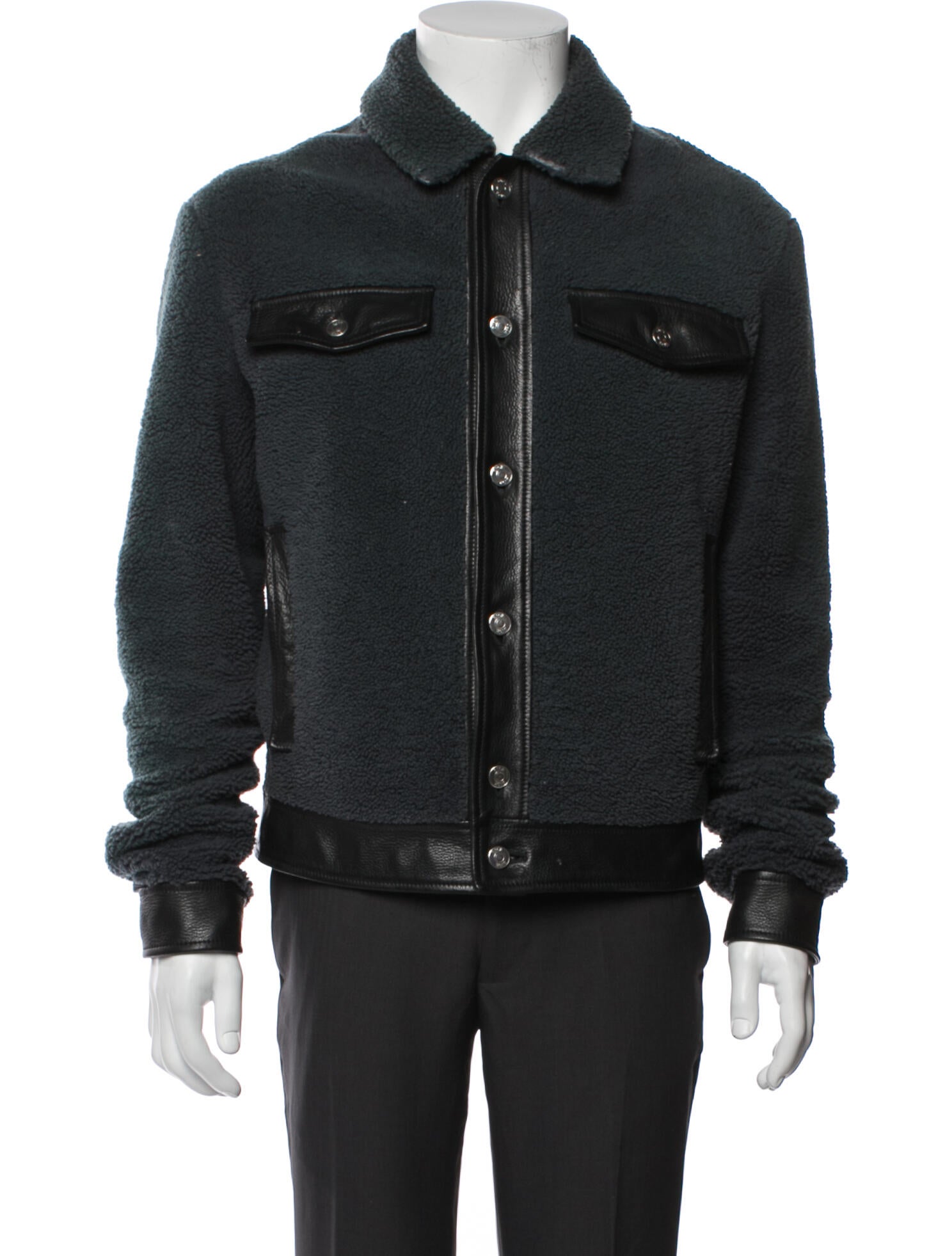 DIOR MEN 2019 Lamb Fur Trucker Jacket