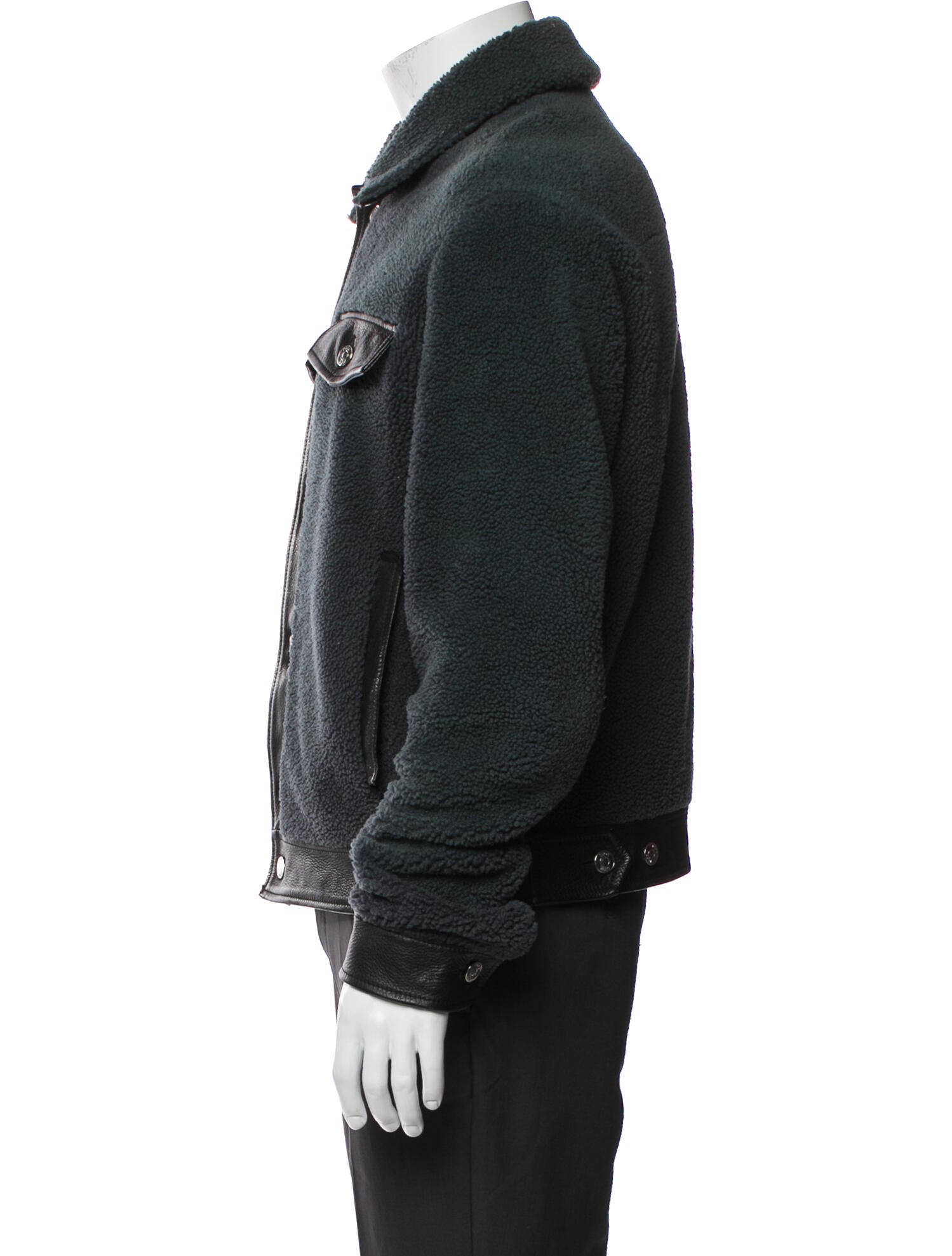 DIOR MEN 2019 Lamb Fur Trucker Jacket