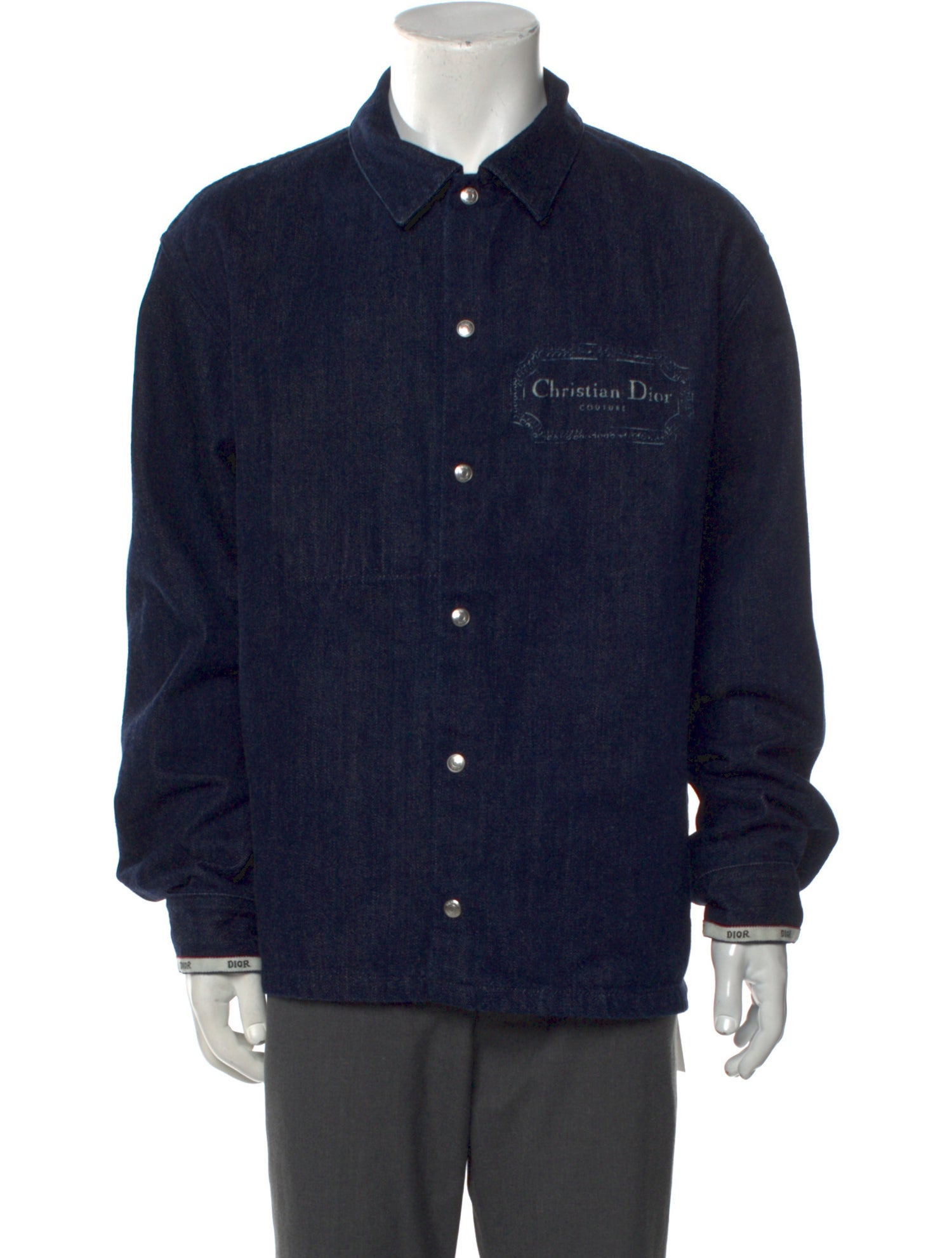 DIOR MEN 2023 Graphic Print Denim Shirt