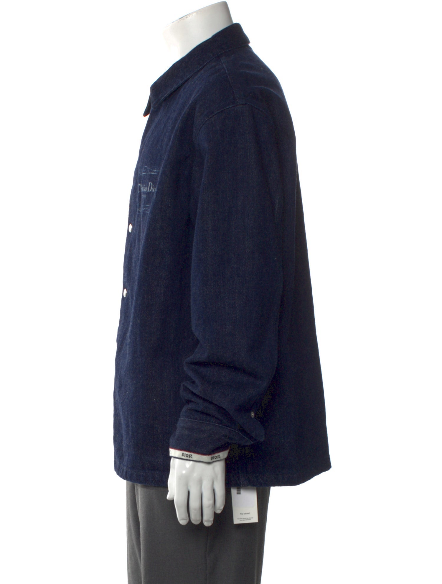 DIOR MEN 2023 Graphic Print Denim Shirt