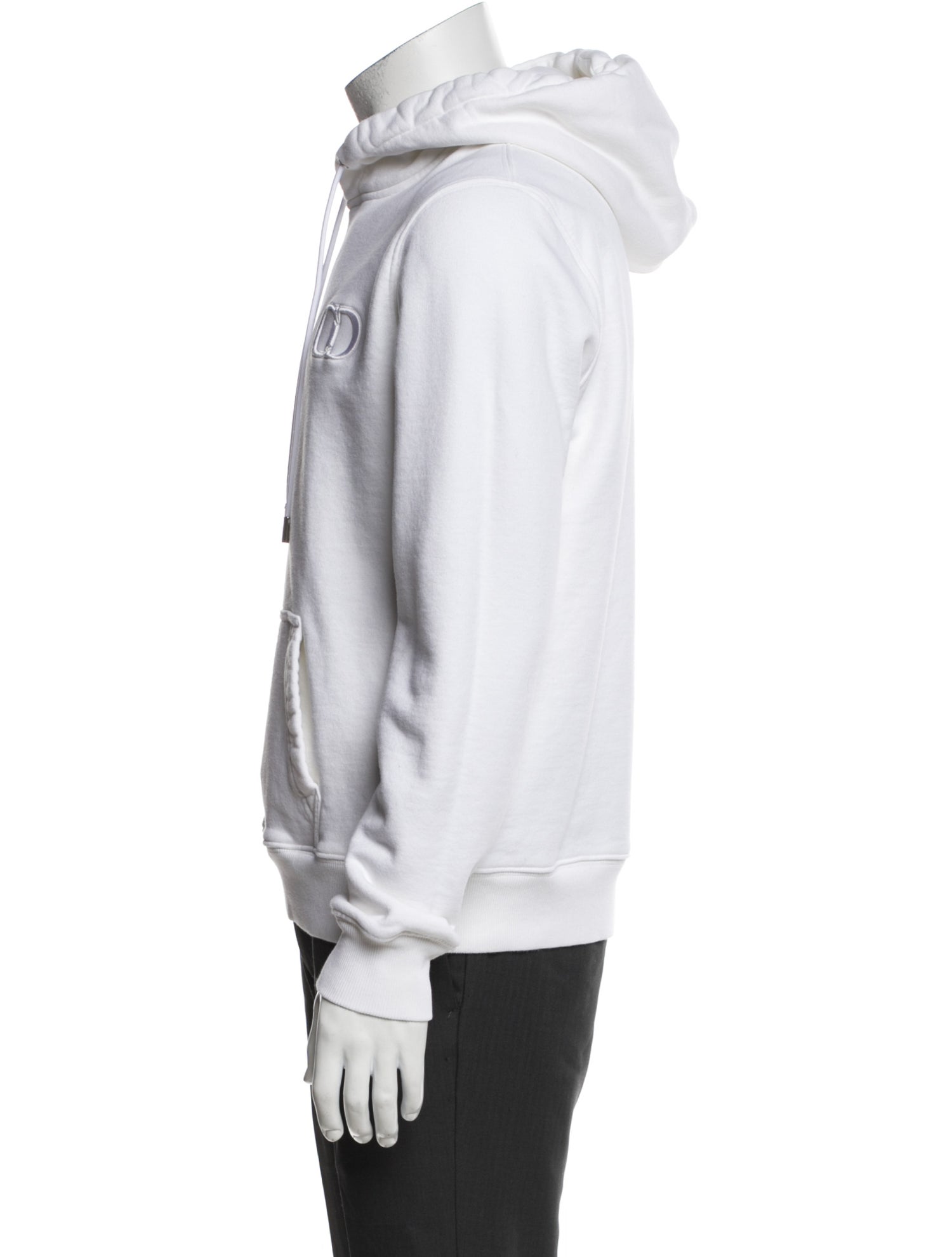 DIOR MEN 2019 CD Icon Hoodie - White Sweatshirts & Hoodies