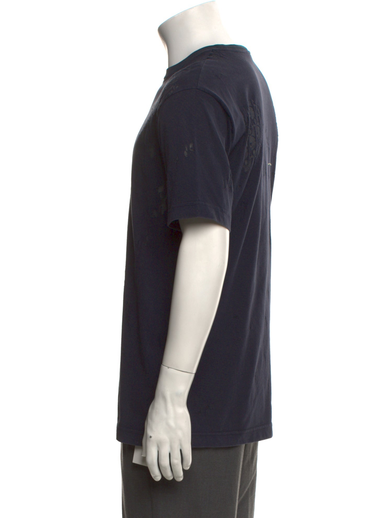 DIOR MEN Oblique Jacquard Burnout Oblique T-Shirt