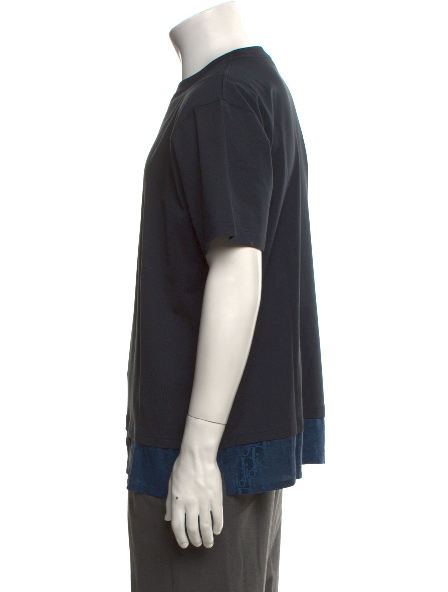 DIOR MEN Oblique Jacquard Crew Neck T-Shirt