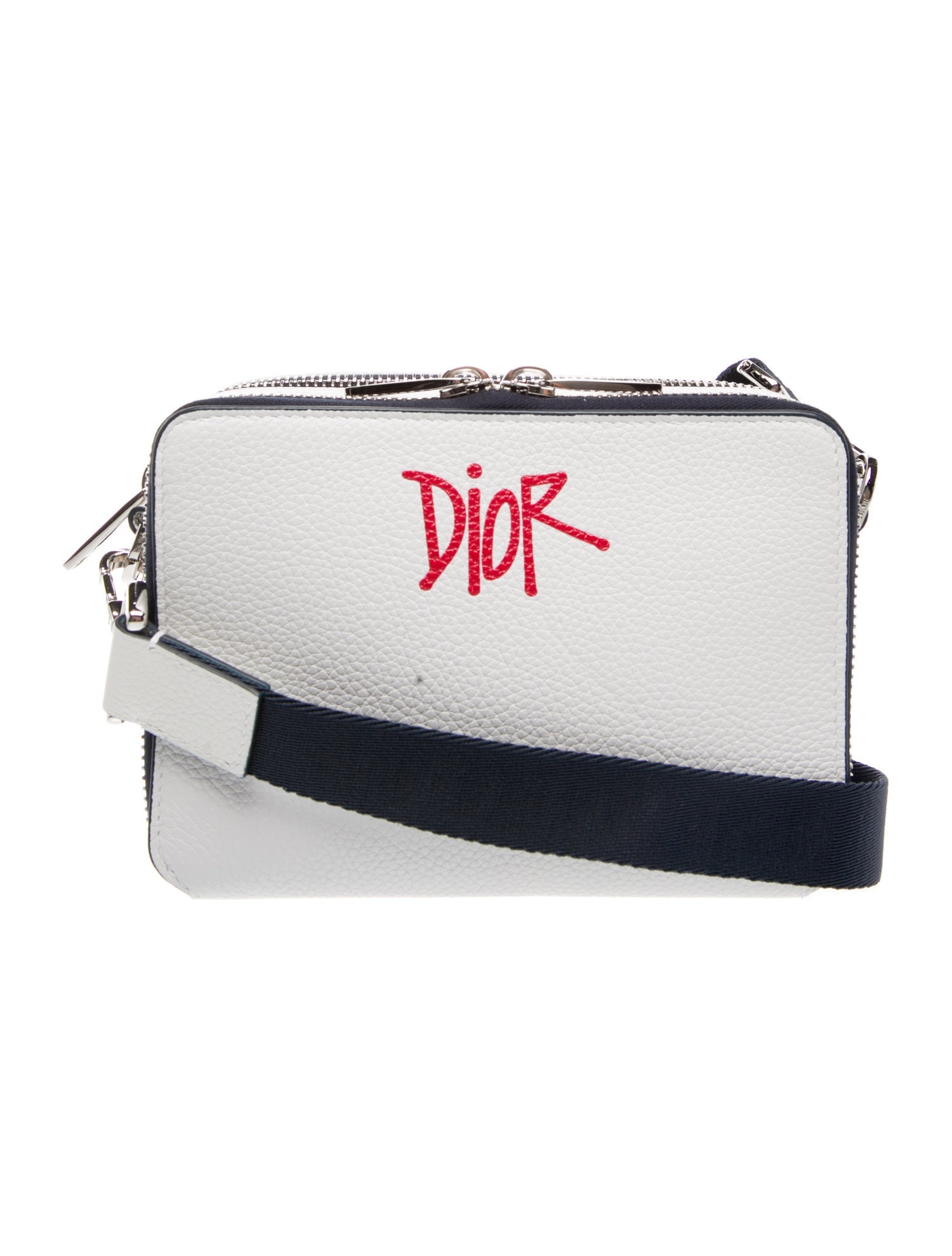 DIOR MEN Calfskin x Shawn Stussy 'Year of the Ox' Leather Compact Bag