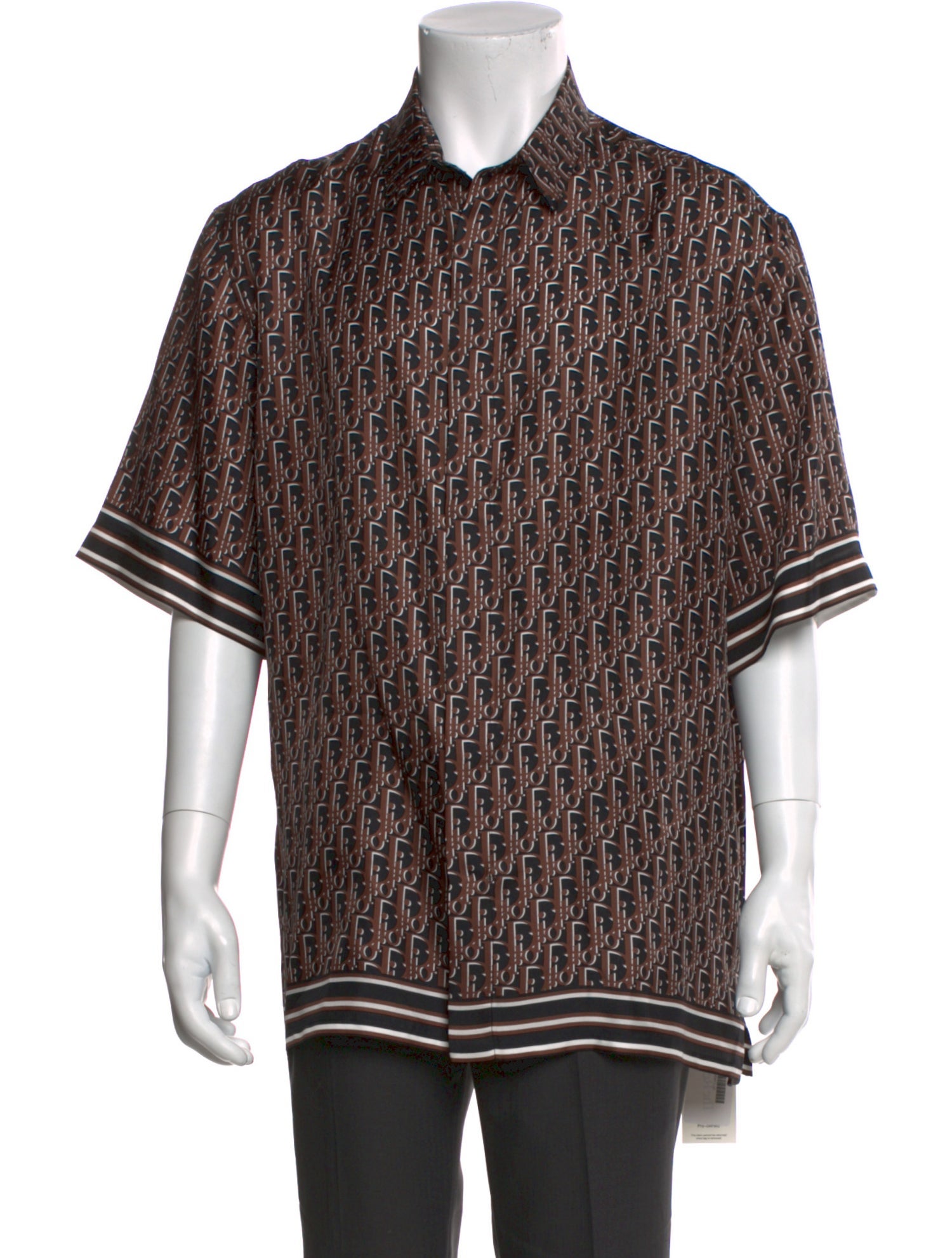 DIOR MEN 2021 Oblique Jacquard Shirt w/ Tags