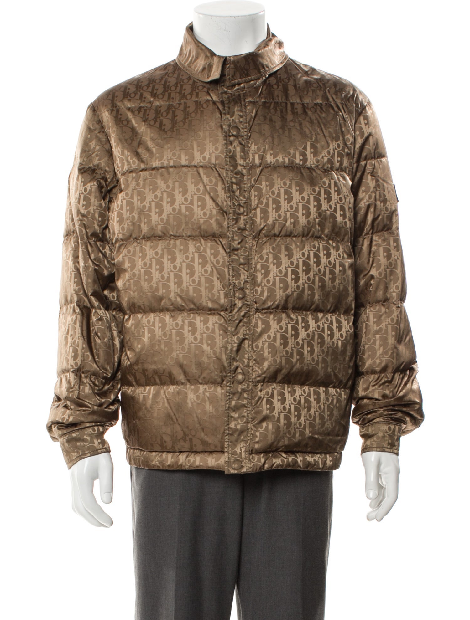 DIOR MEN 2022 Oblique Jacquard Puffer Coat