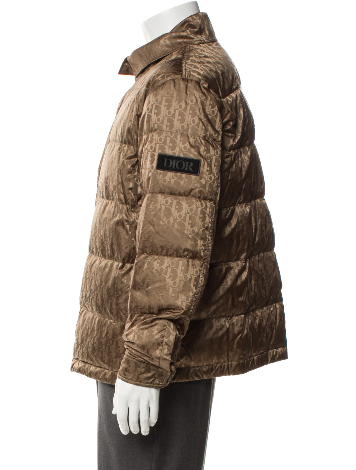DIOR MEN 2022 Oblique Jacquard Puffer Coat